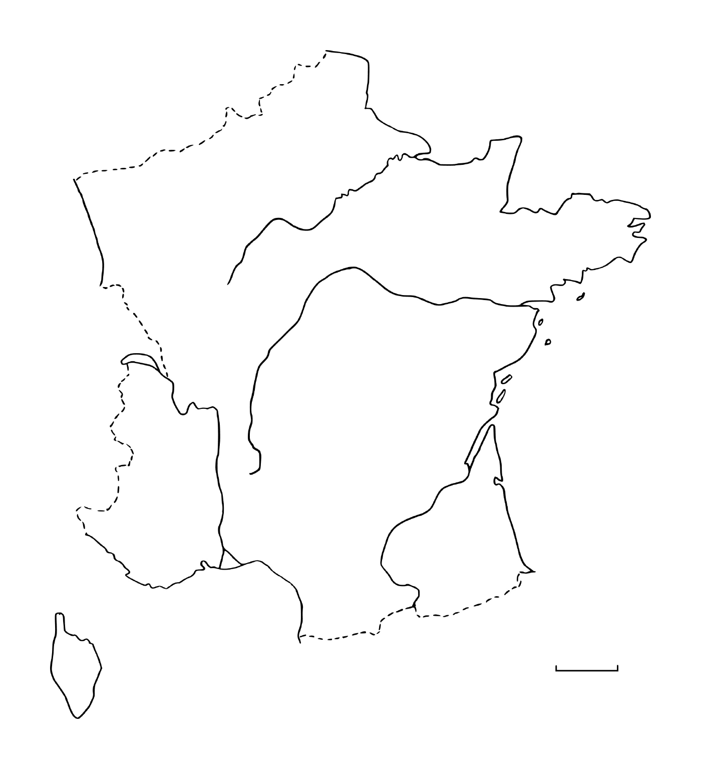 Map of France virgine 
