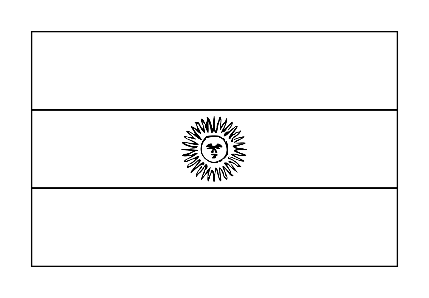  Eine argentinische Flagge 