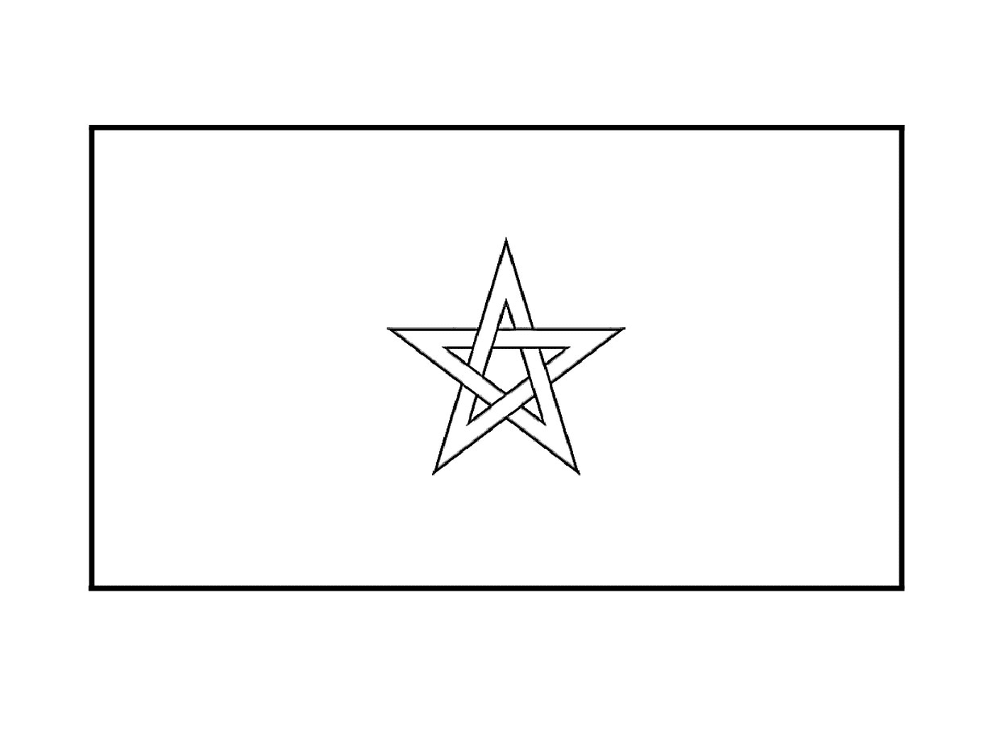  Una bandera de Marruecos 
