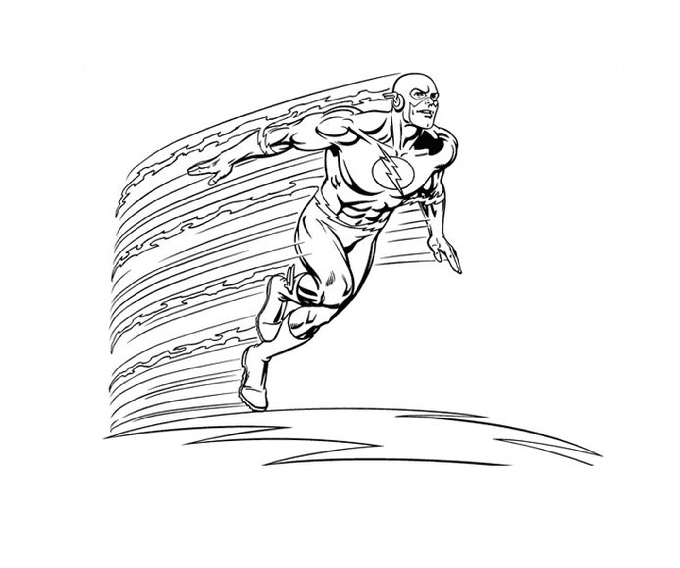  Superhero Flash in full speed 