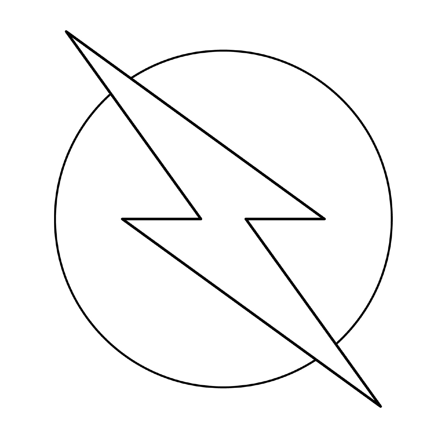  Официальный логотип супергероя Флэша 