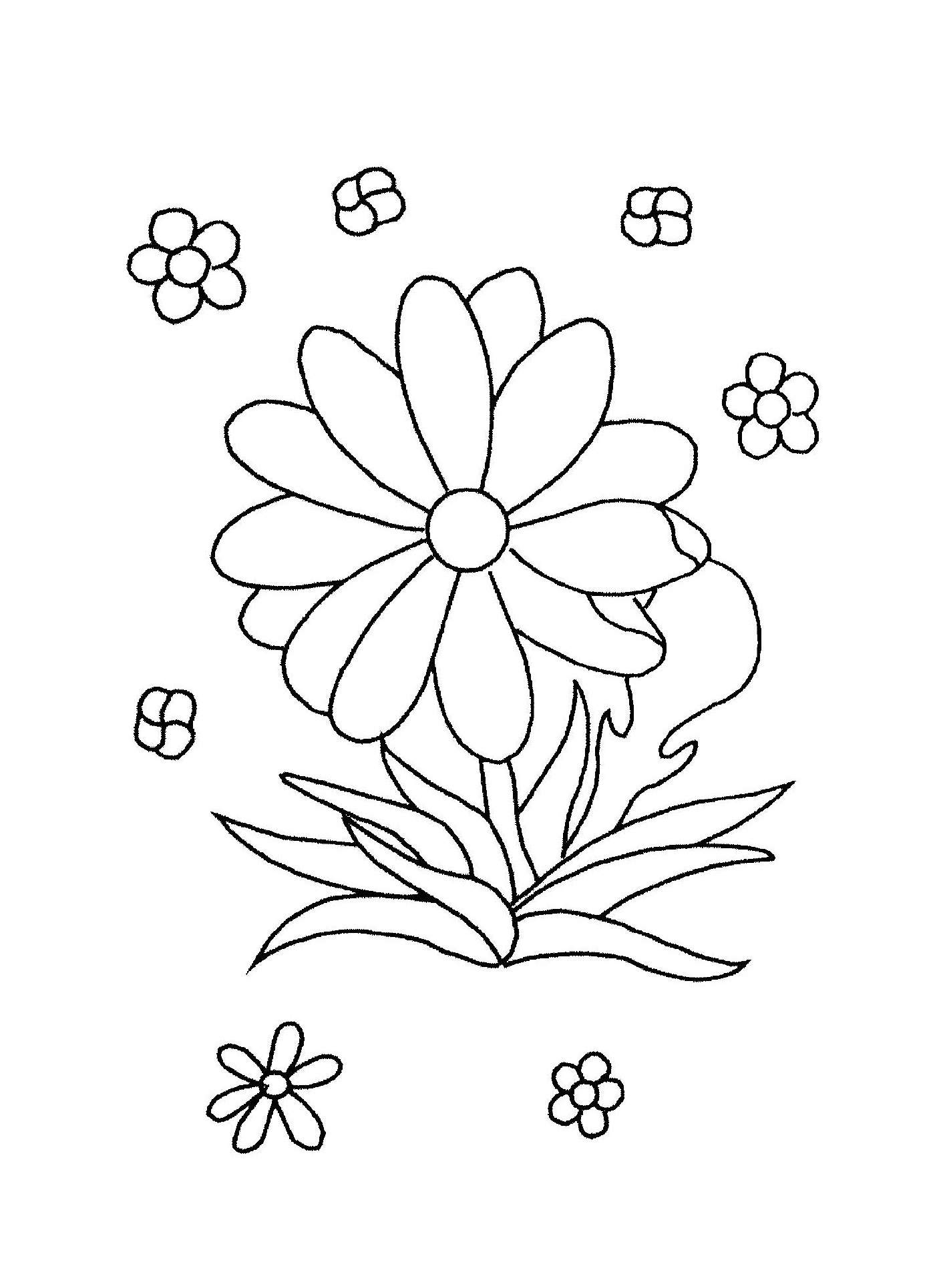  Eine einfache und einfache Blume für Kinder 