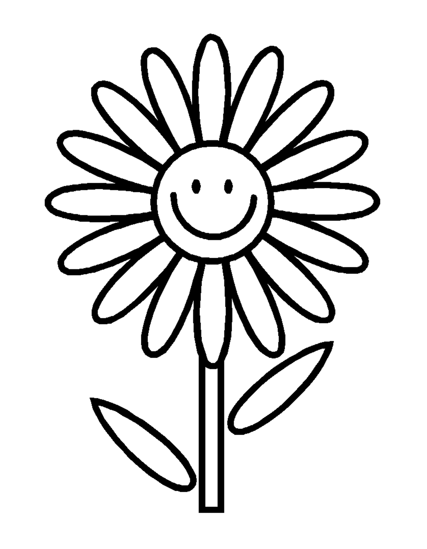  Una flor sonriente 