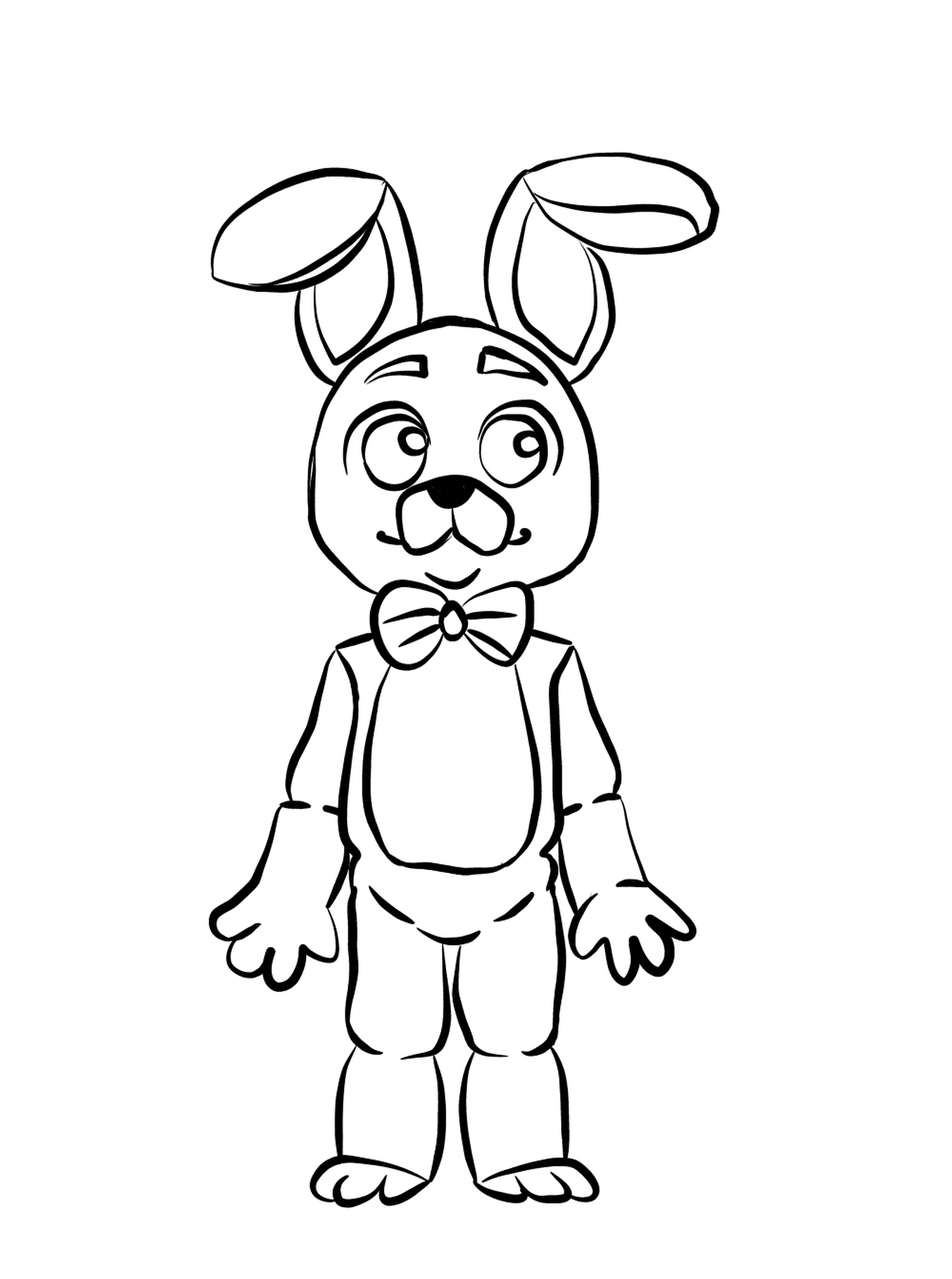  Кролик с бабочным галстуком 