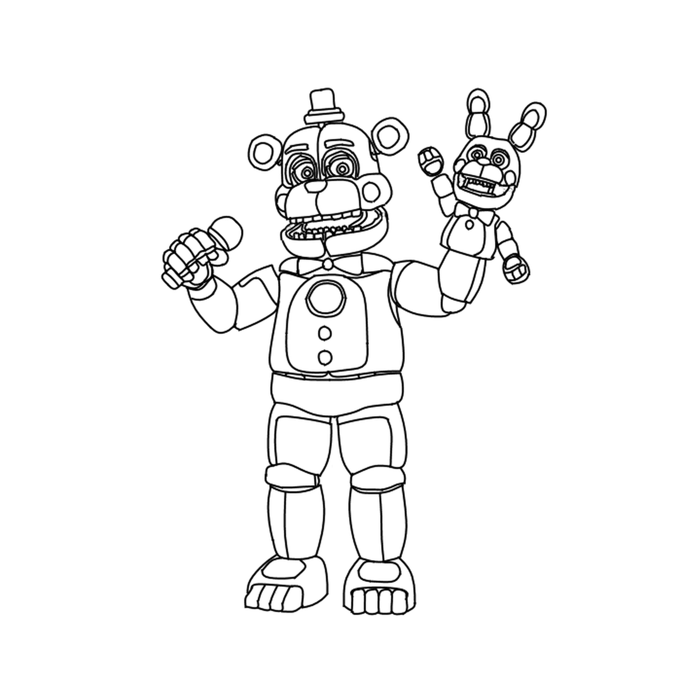 A toy version of Freddy from Five Nights at Freddy's 