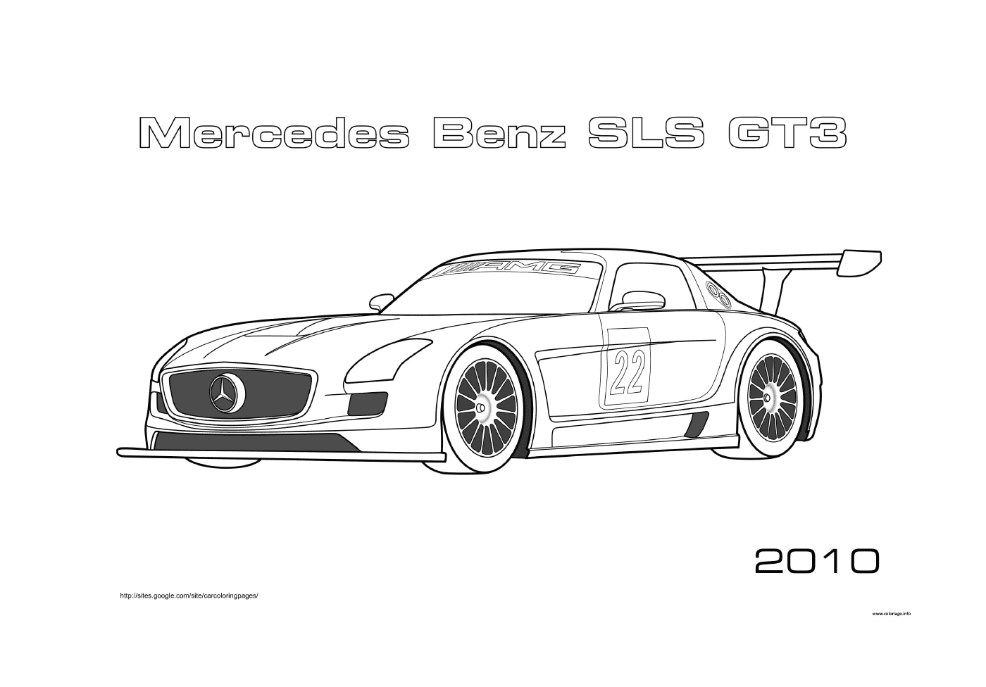 Mercedes-Benz SLS GT3 racing car 