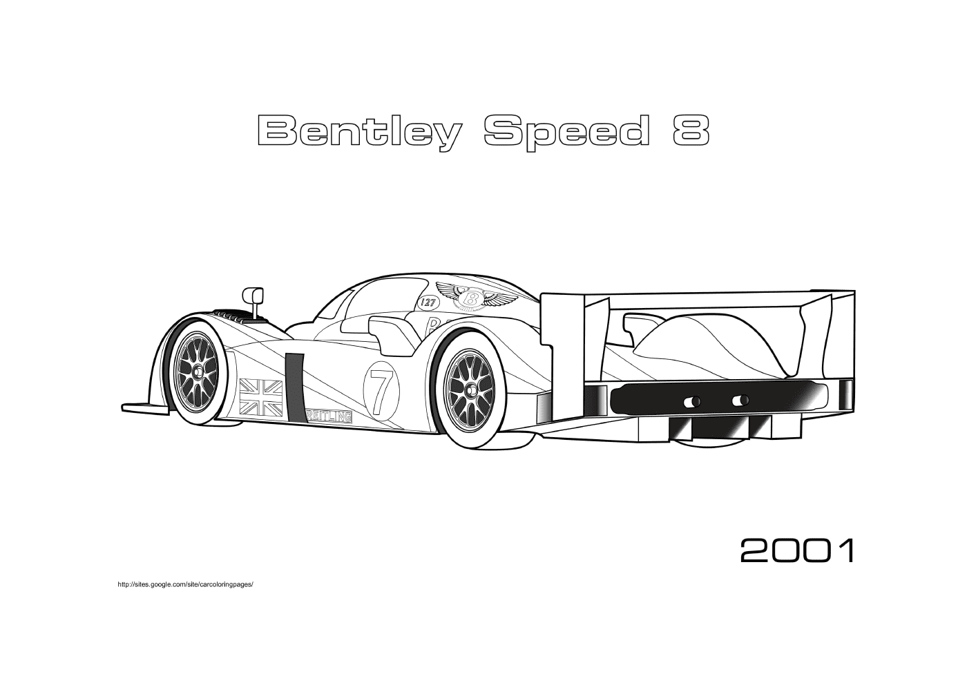  Bentley Speed 8 2001 auto da corsa 