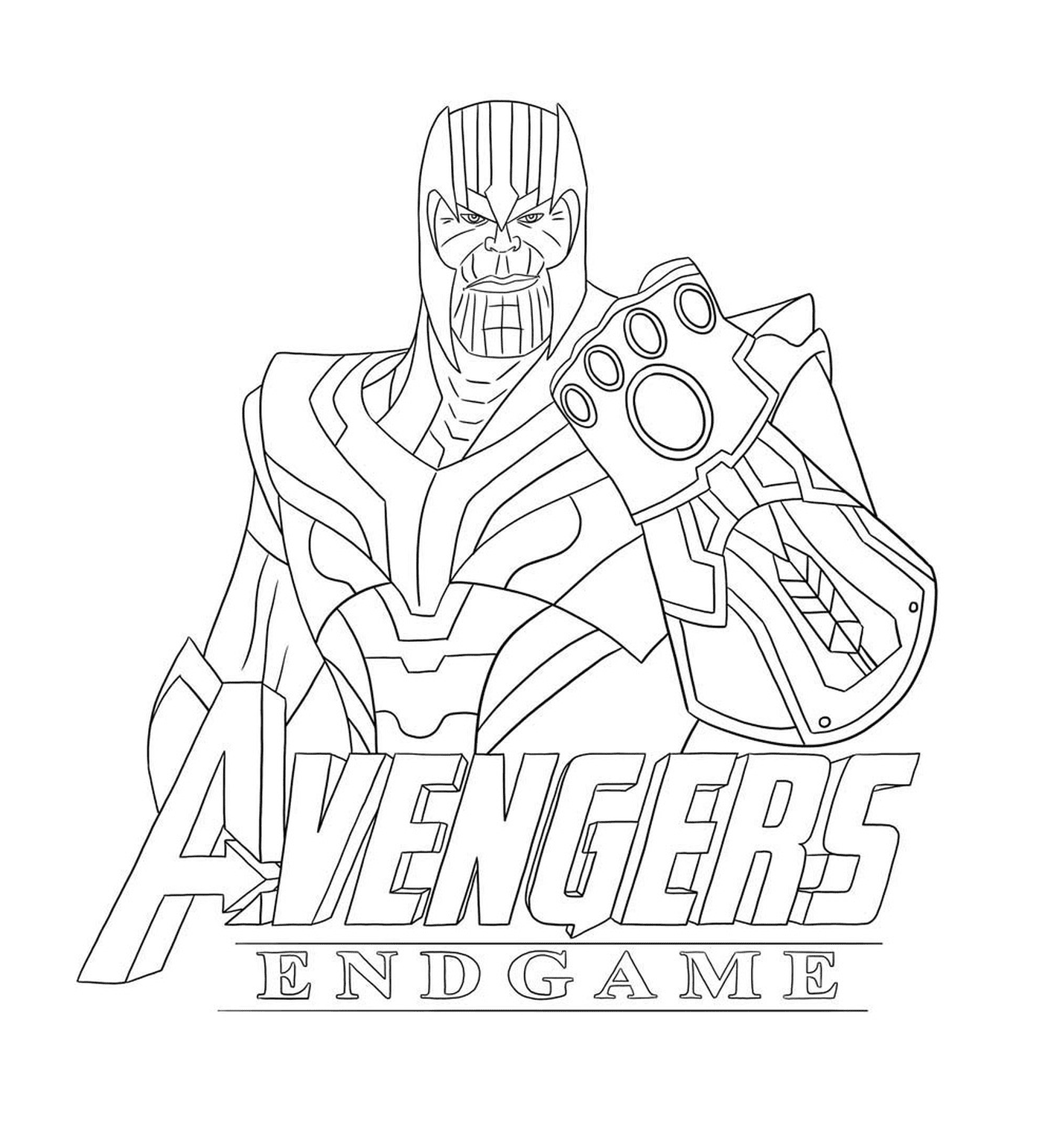  Thanos Avengers Endgame, uomo con un guanto 