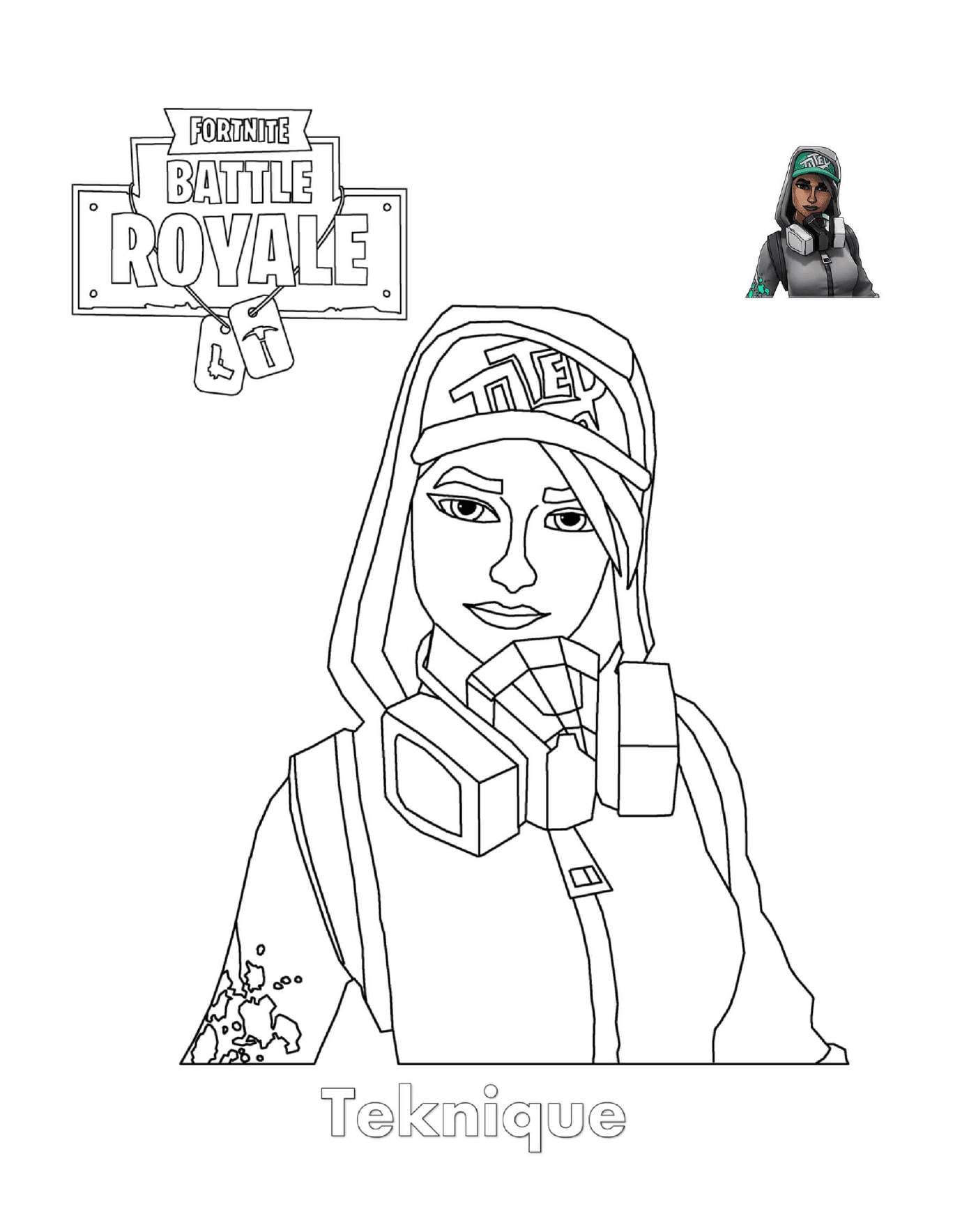  Teknique, a girl from Fortnite 