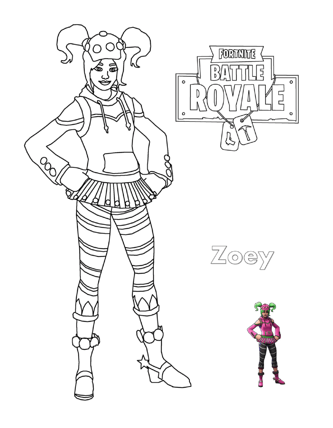  Zoey, a girl from Fortnite 