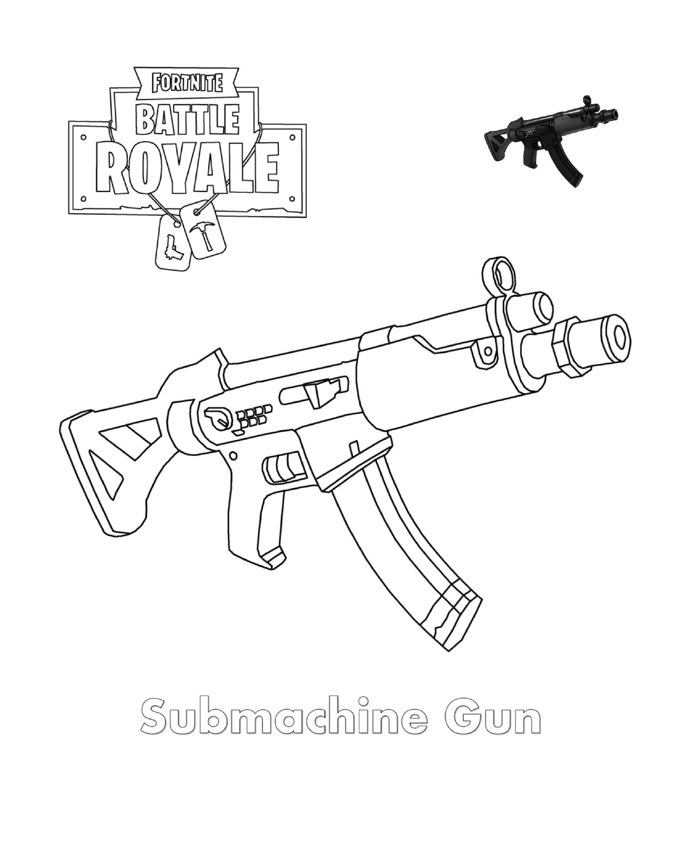  Submachine gun in Fortnite 
