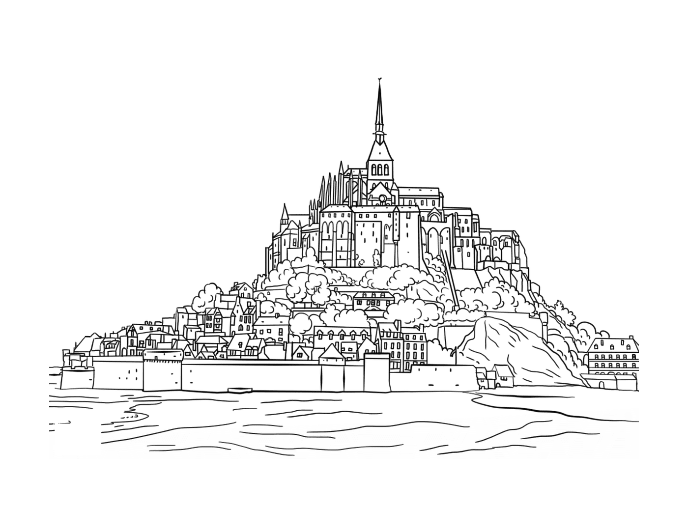  Mont Saint-Michel majestätisch 
