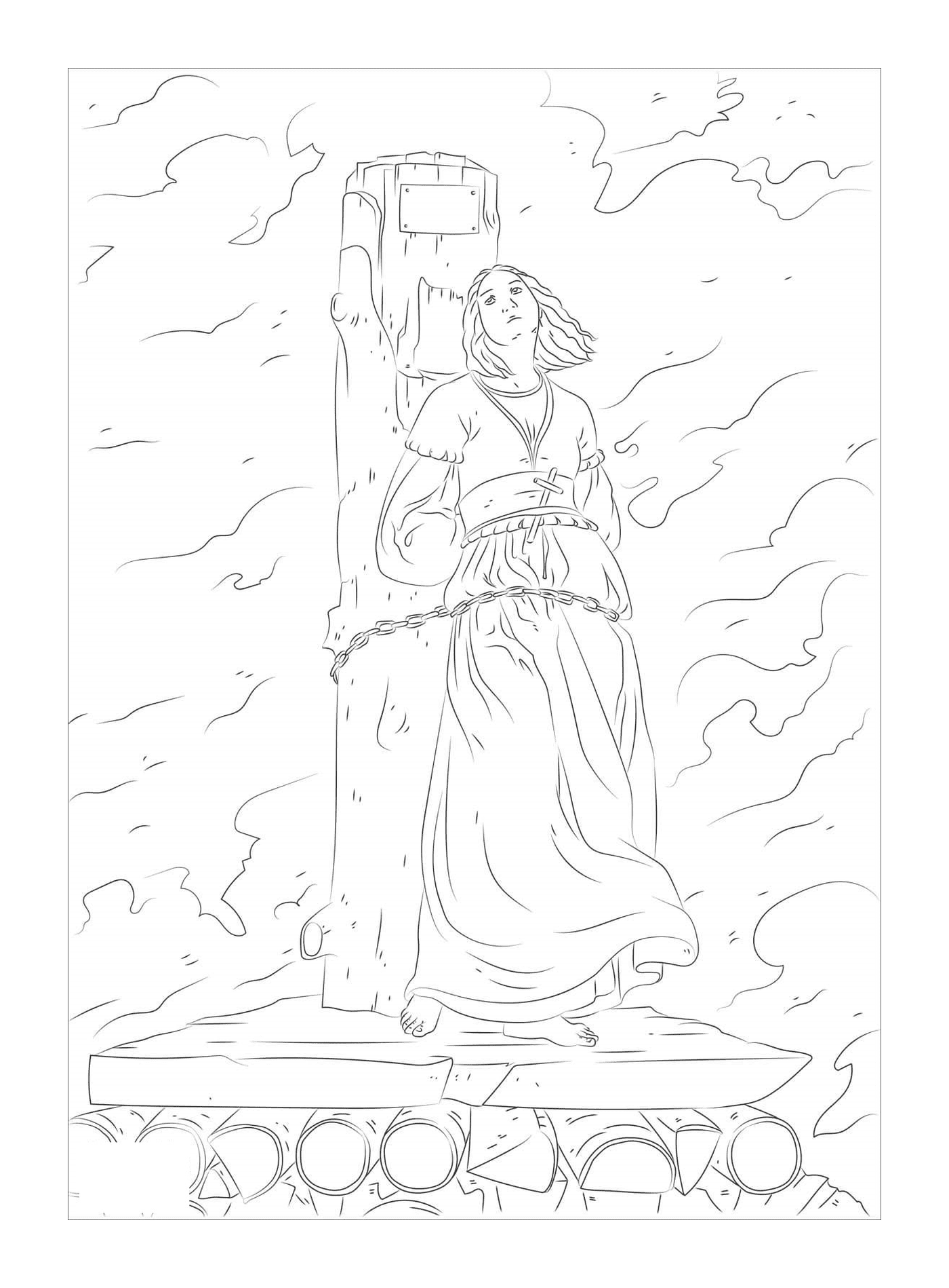  Juana de Arco quemada en la hoguera 