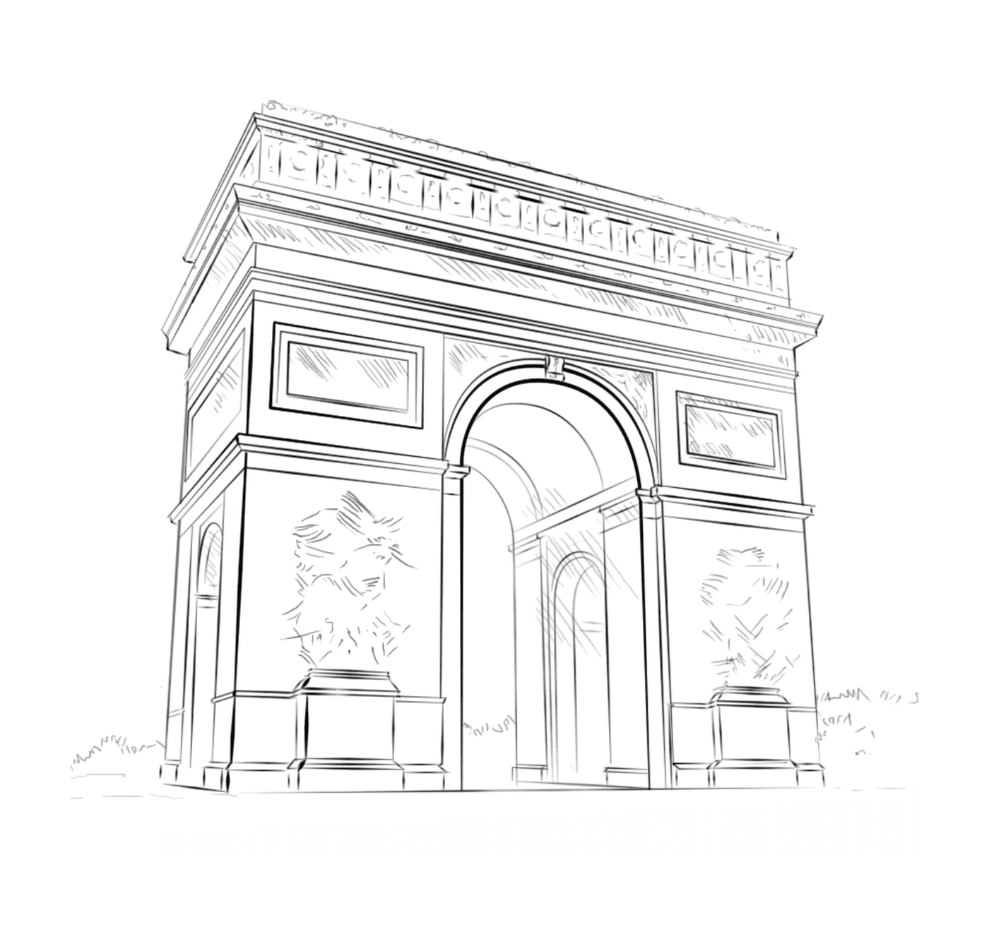 Arc de Triomphe in einem Park 