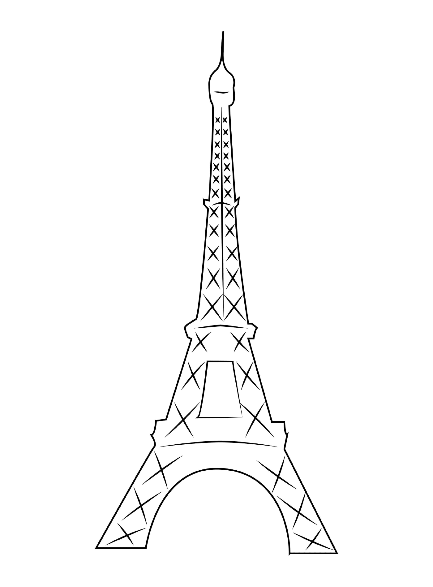  Der berühmte Eiffelturm von Paris 