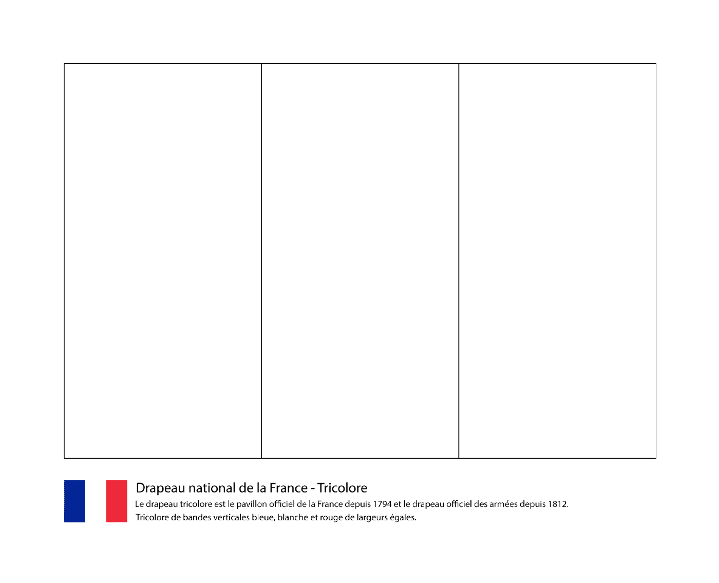  Tricolor Flagge von Frankreich 