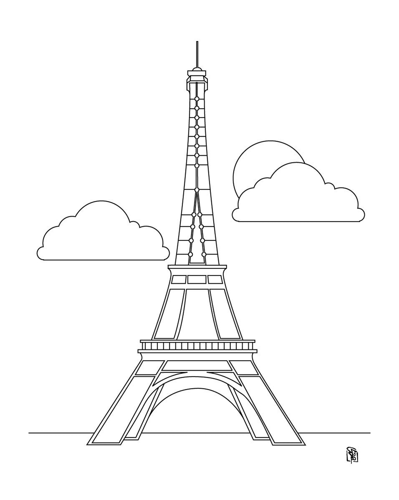  Eiffel Tower, French monument 