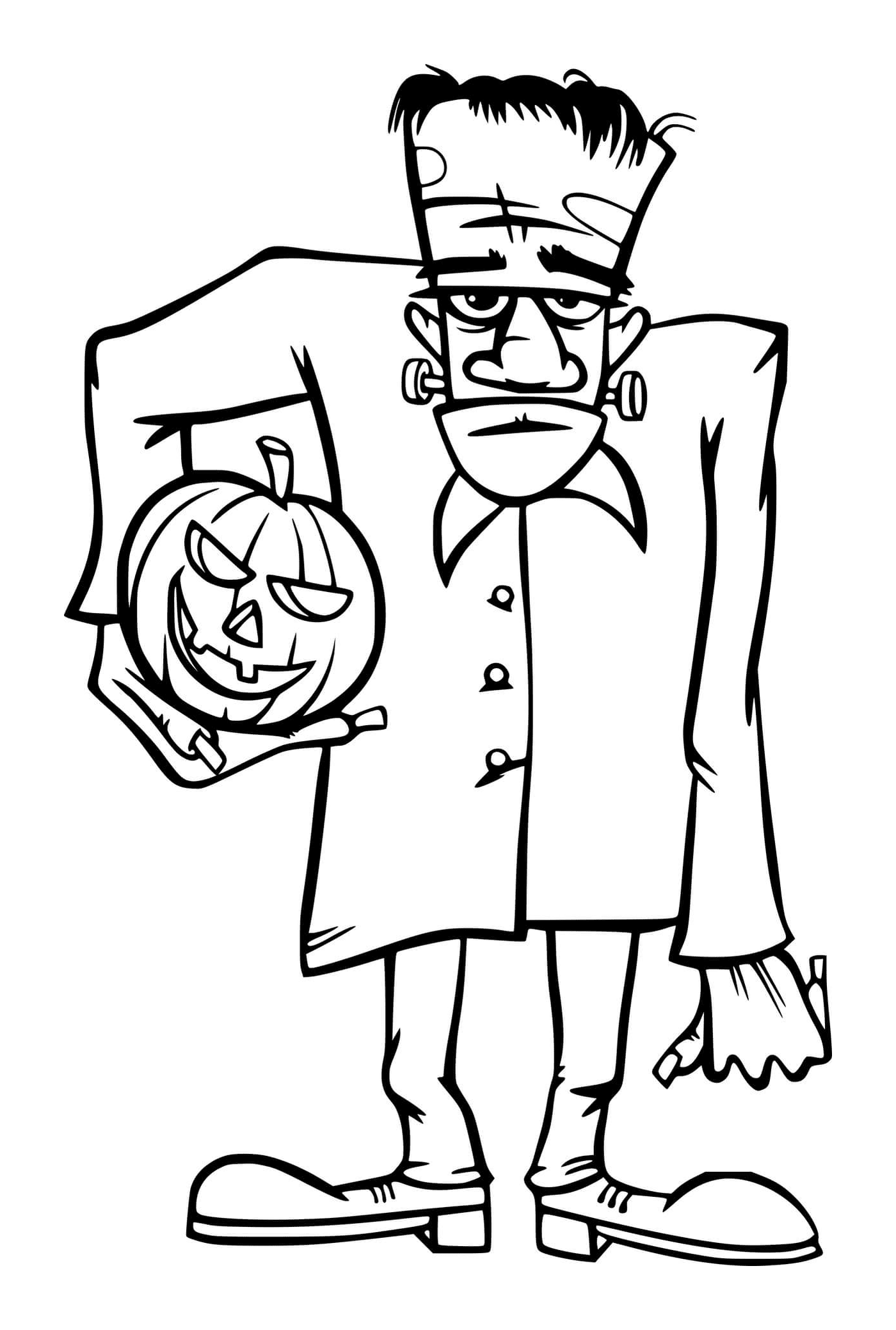  Frankenstein con una calabaza 