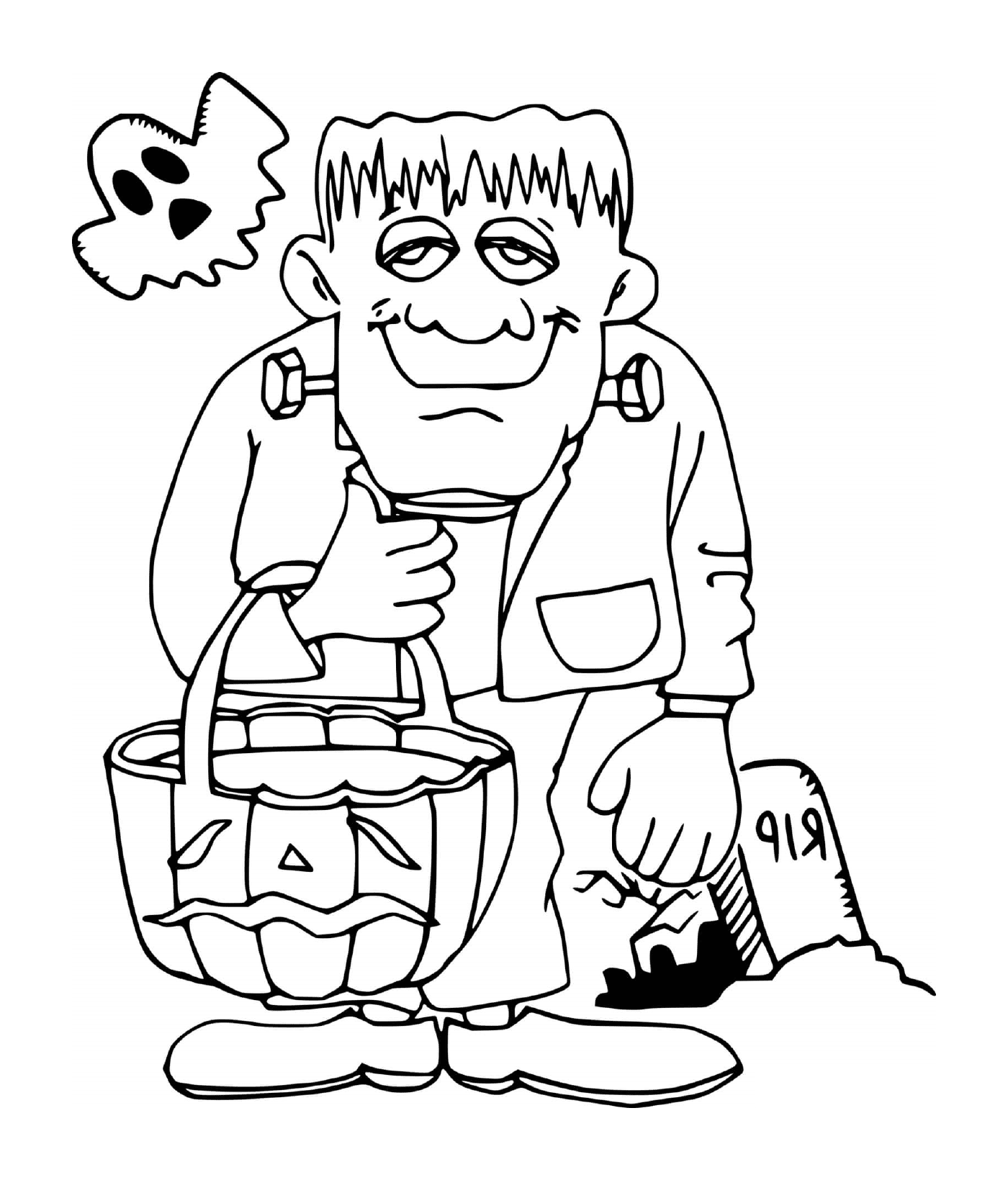  Frankenstein with a ghost 