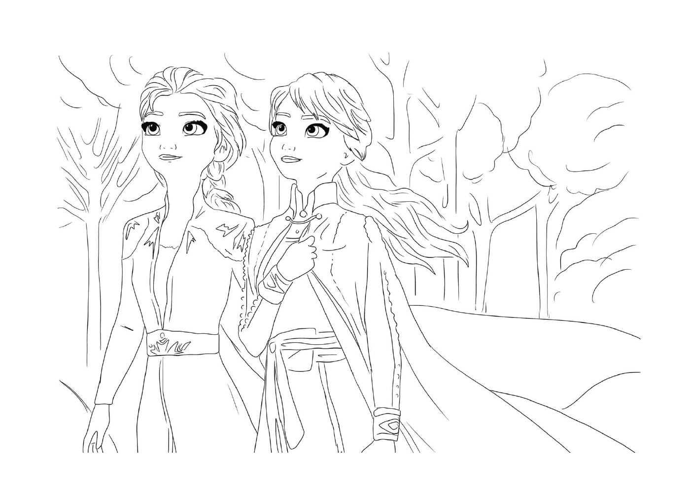  Elsa y Anna, valientes princesas 