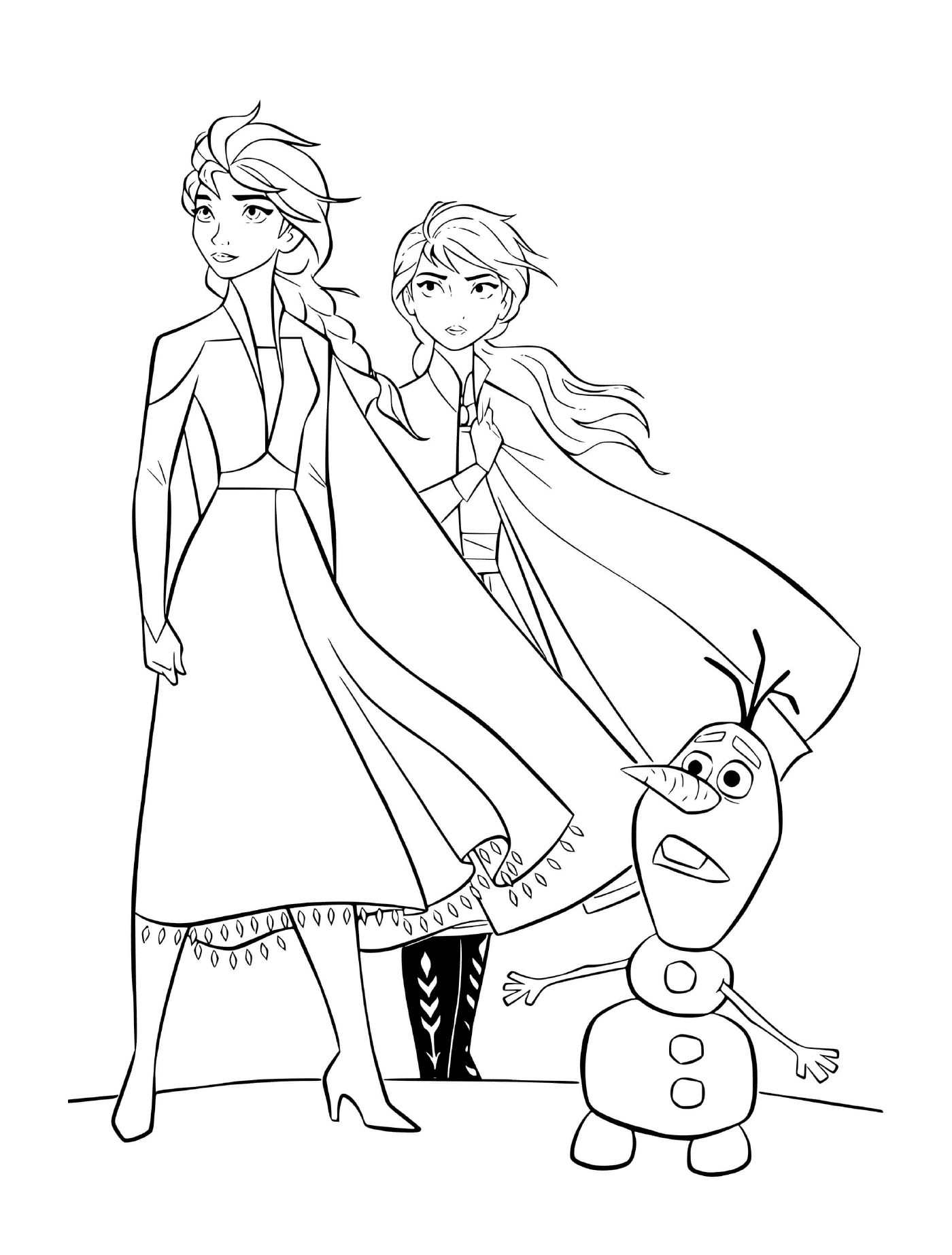  Anna, Elsa, and Olaf 