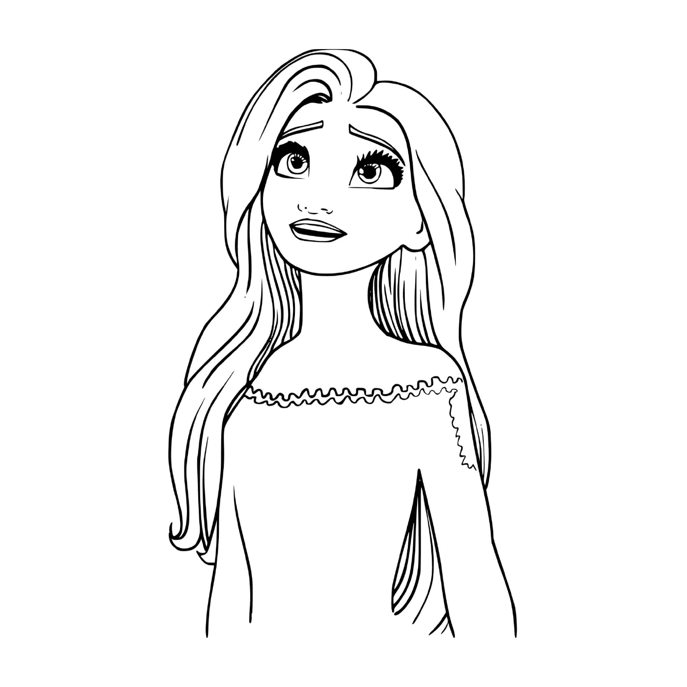  Elsa, beautiful Disney drawing 