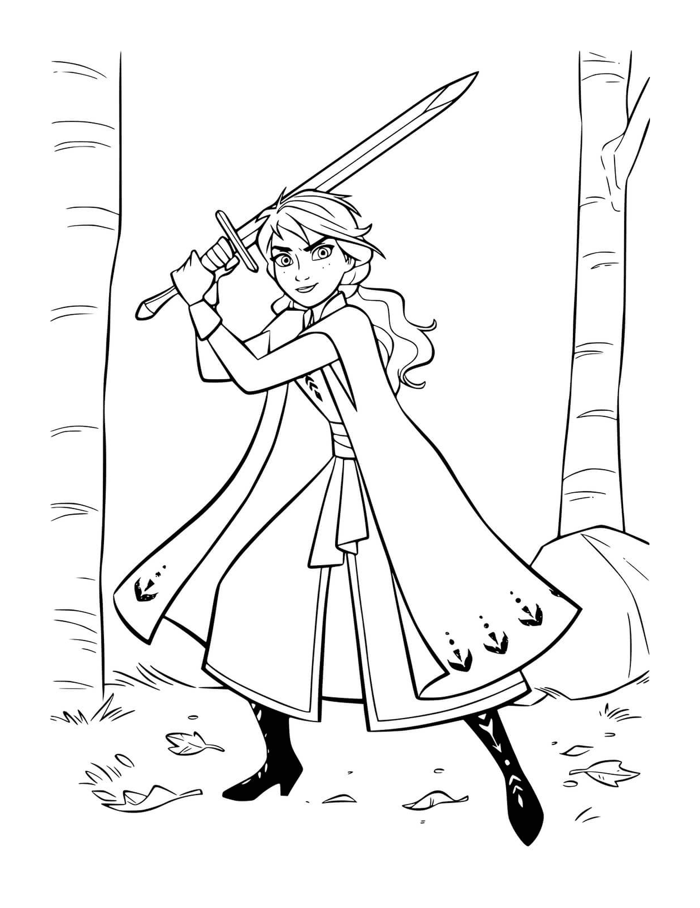  Anna defiende el reino con espada 