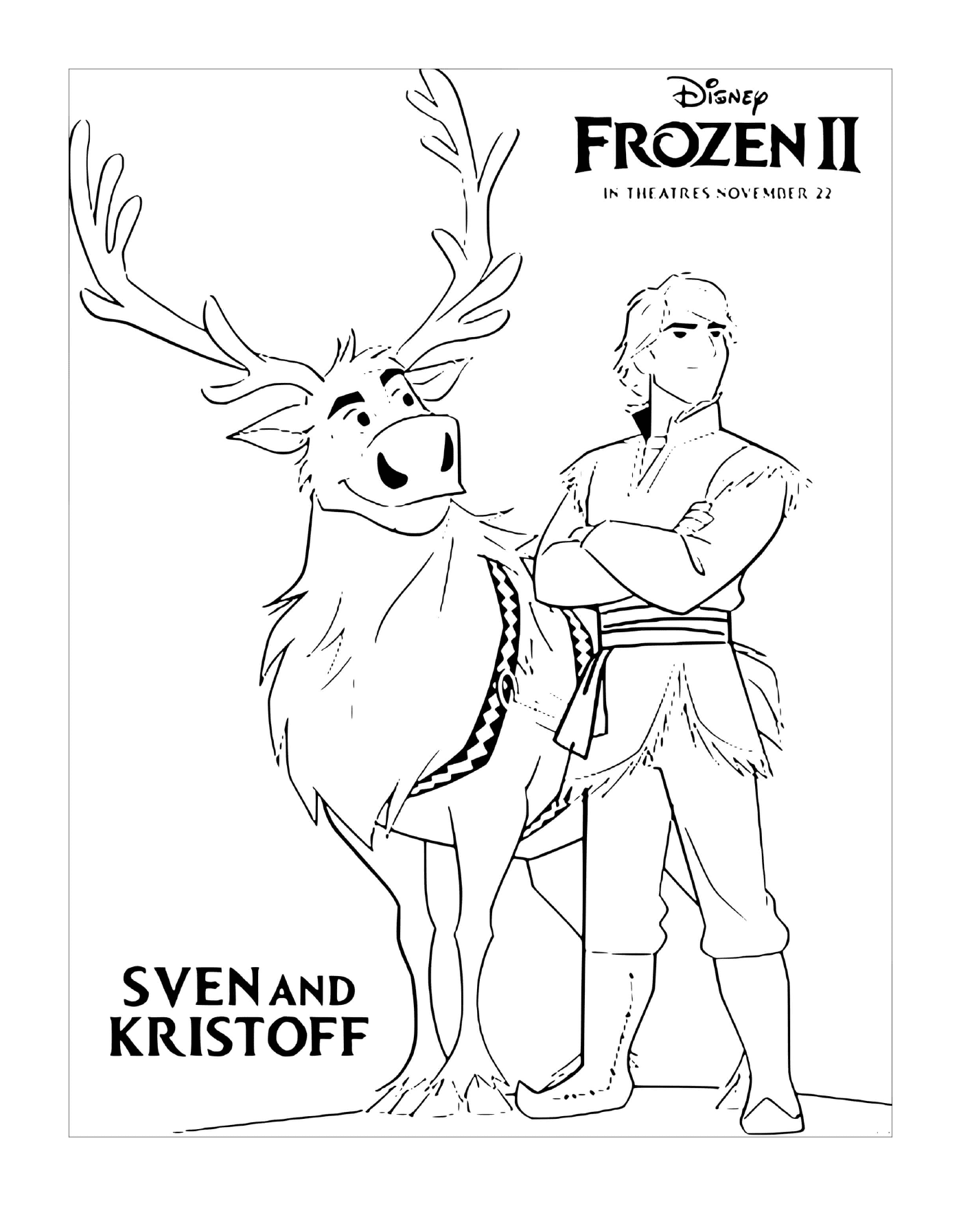  Sven and Kristoff are looking for Elsa 