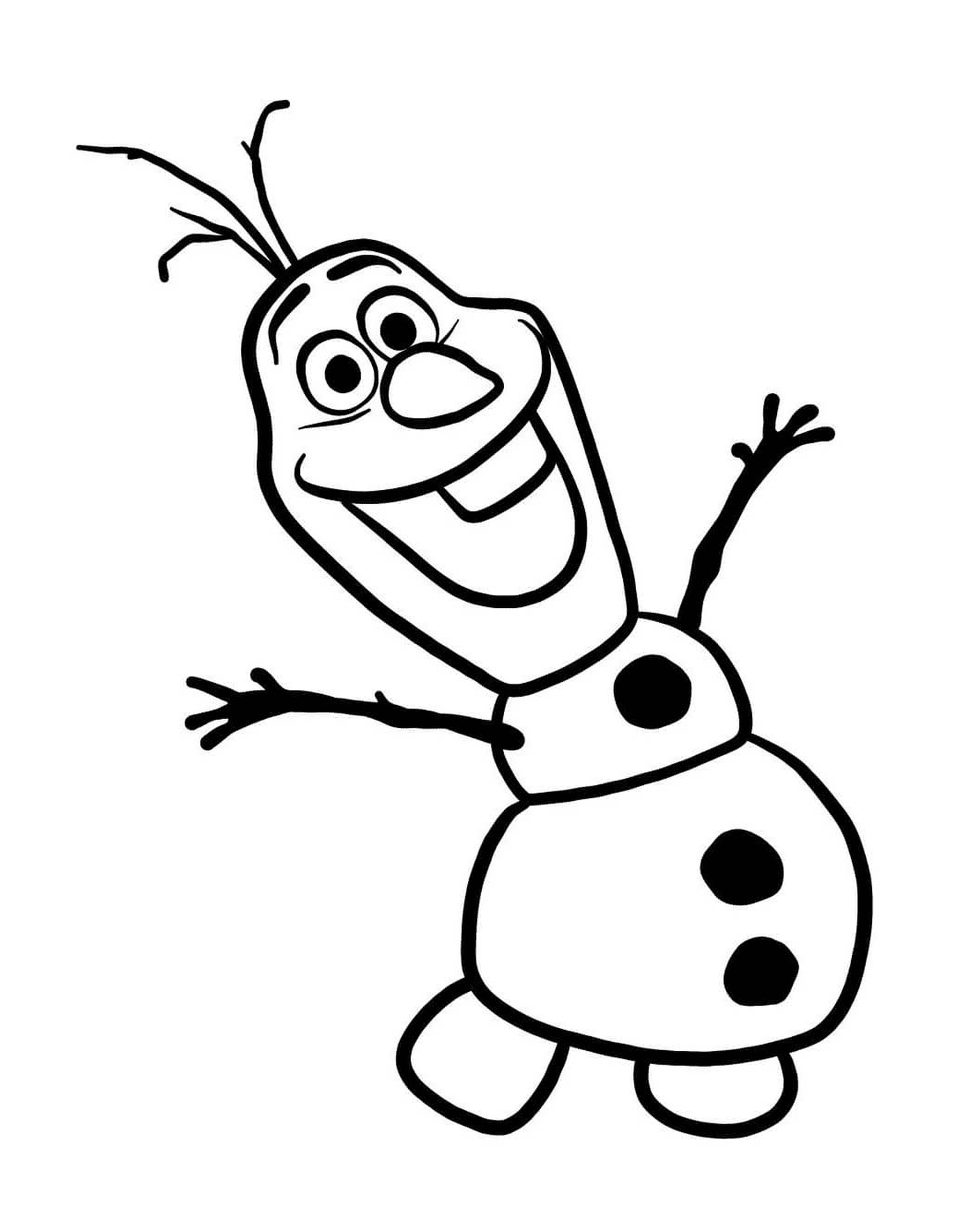  Olaf, the snowman created by Elsa 