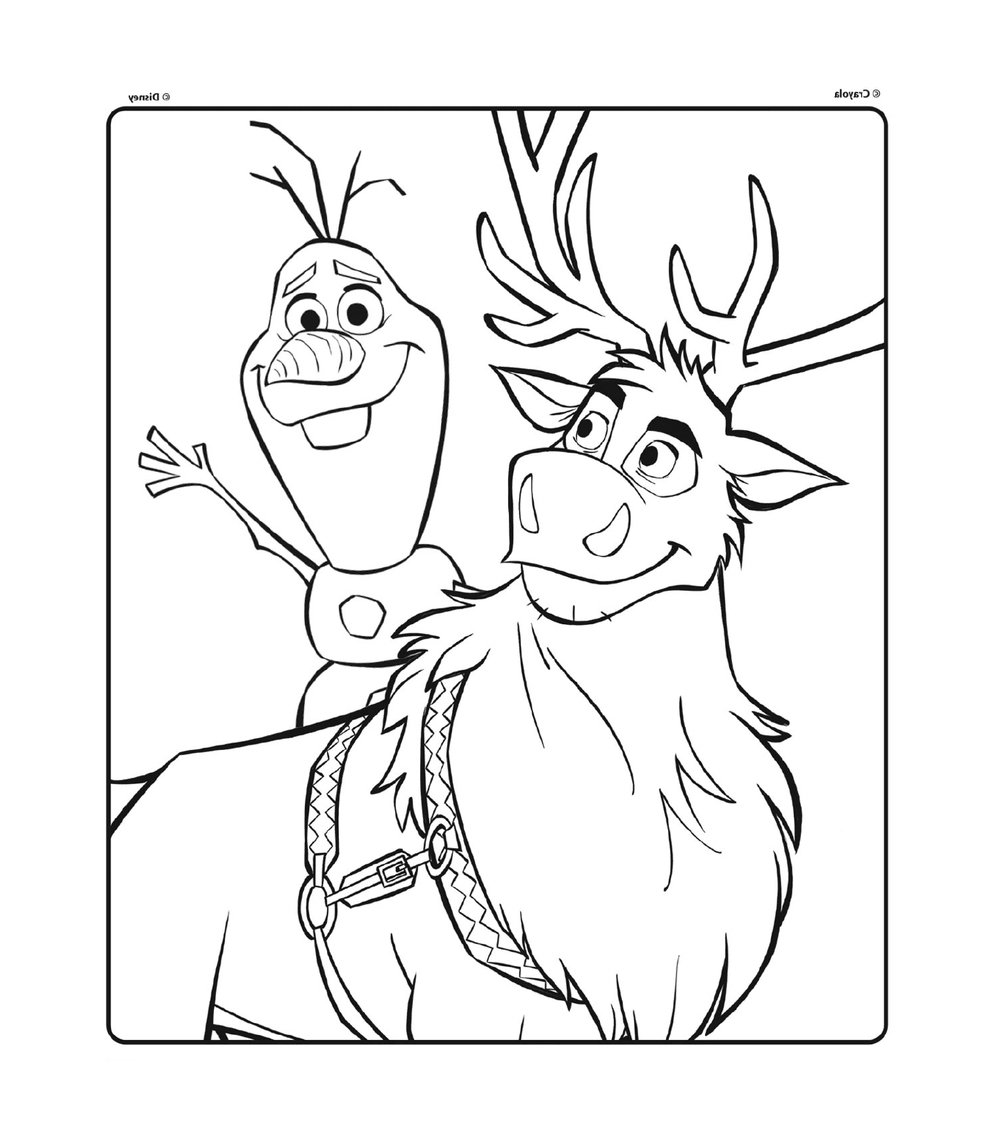  Olaf e Sven da Disney The Snow Queen 2 
