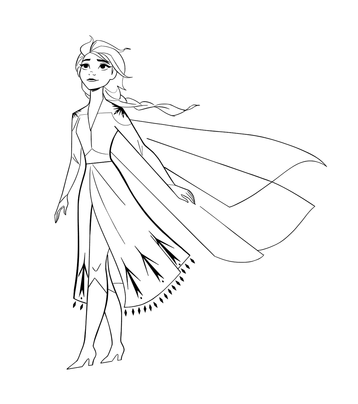  Elsa of the new movie The Snow Queen 2 to color 