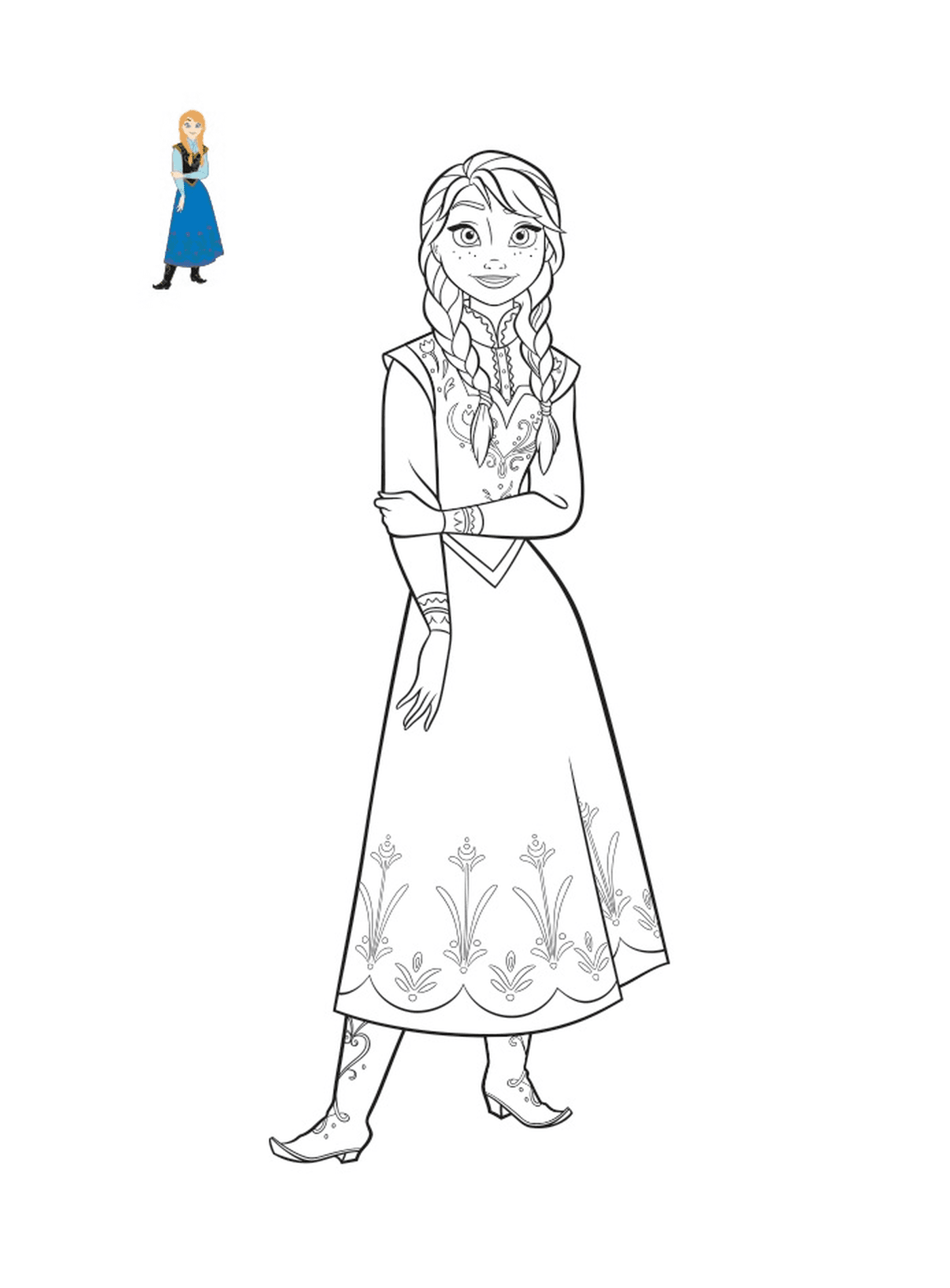  Hermosa Anna en un traje sencillo 
