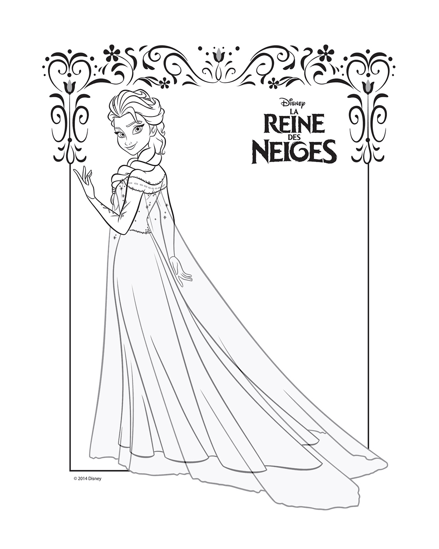  Elsa and her ice dress 