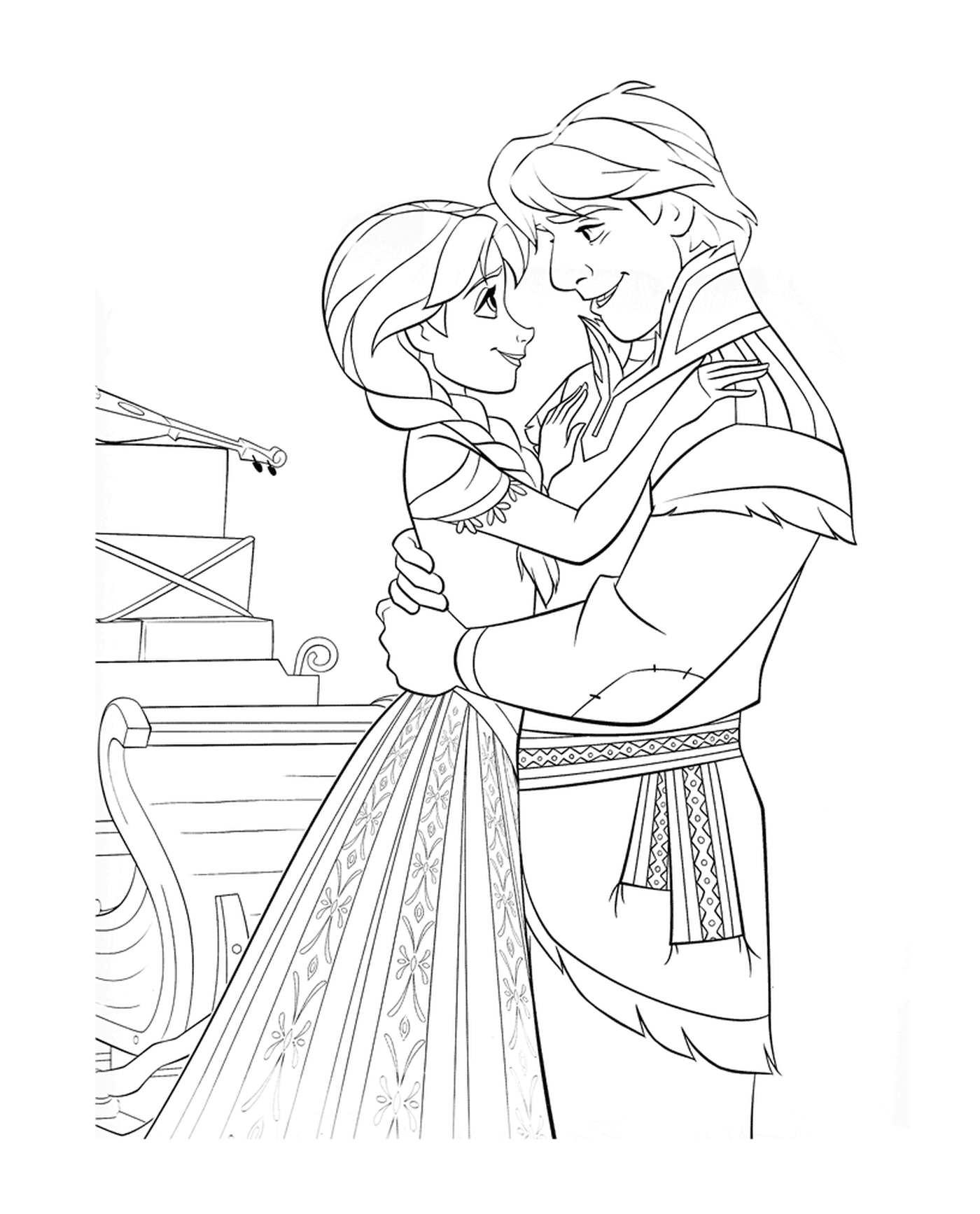 Love between Anna and Kristoff 