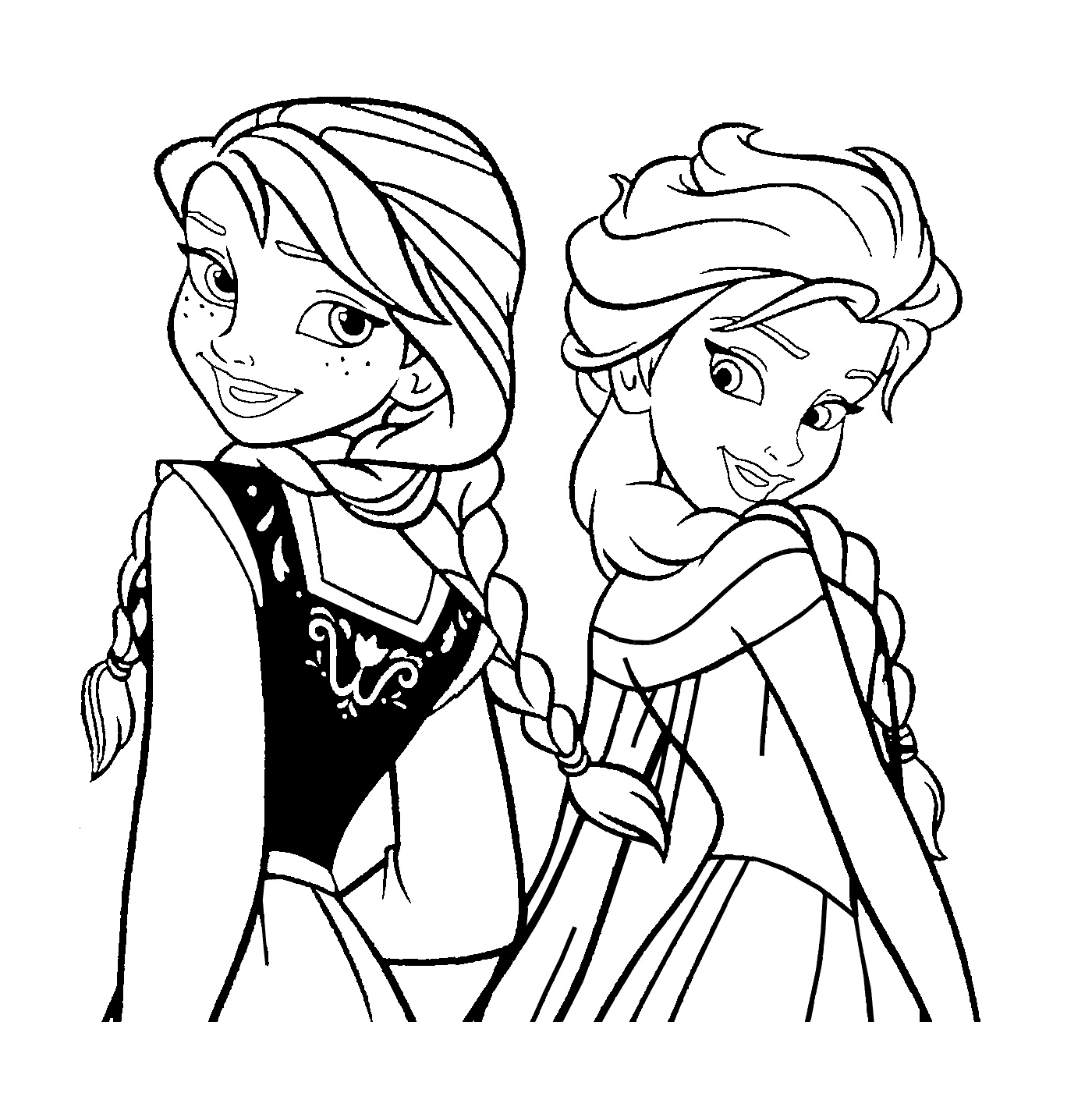 Эльза и Анна Снежной Королевы 