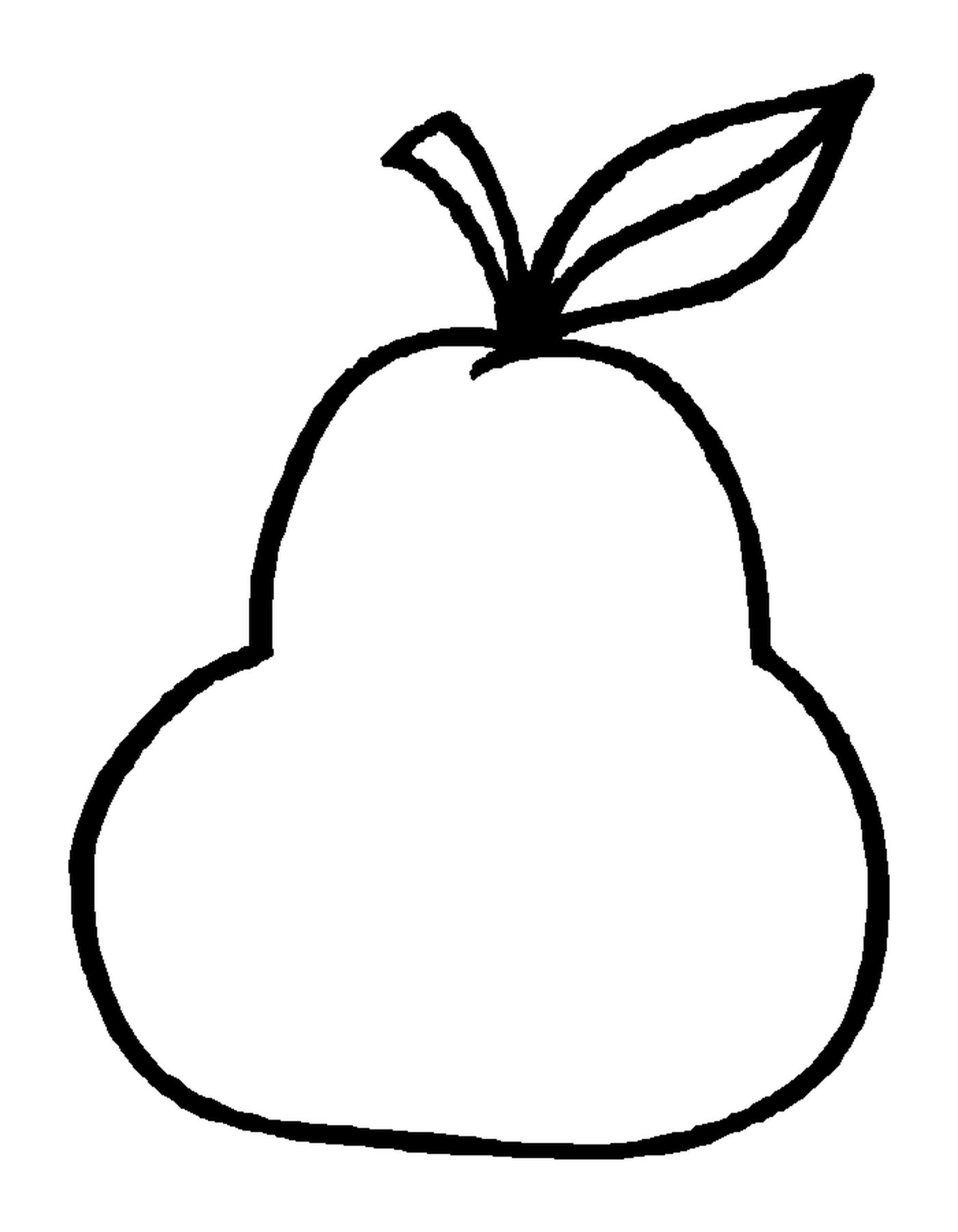  ilustración de una pera 