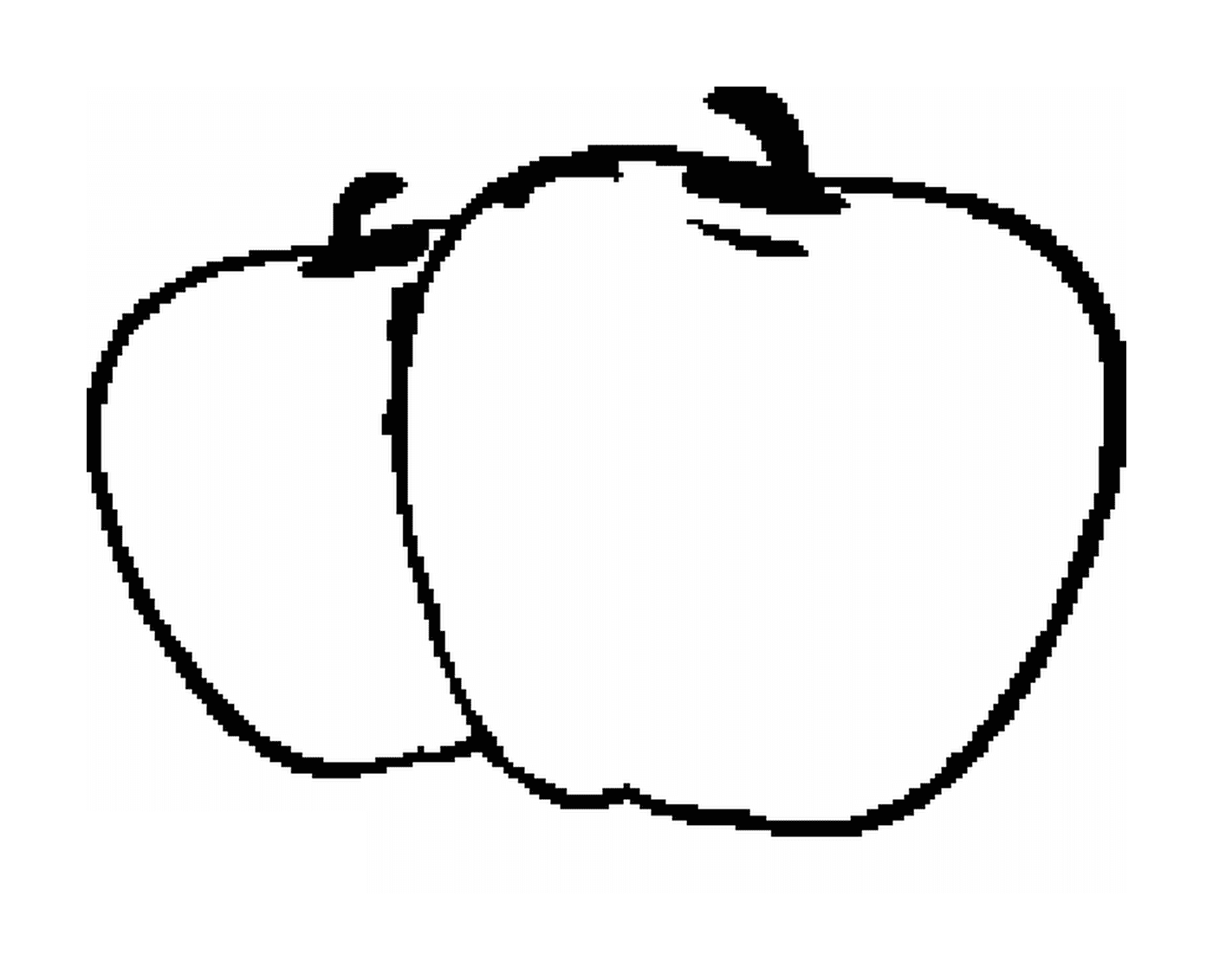  zwei saftige Äpfel 