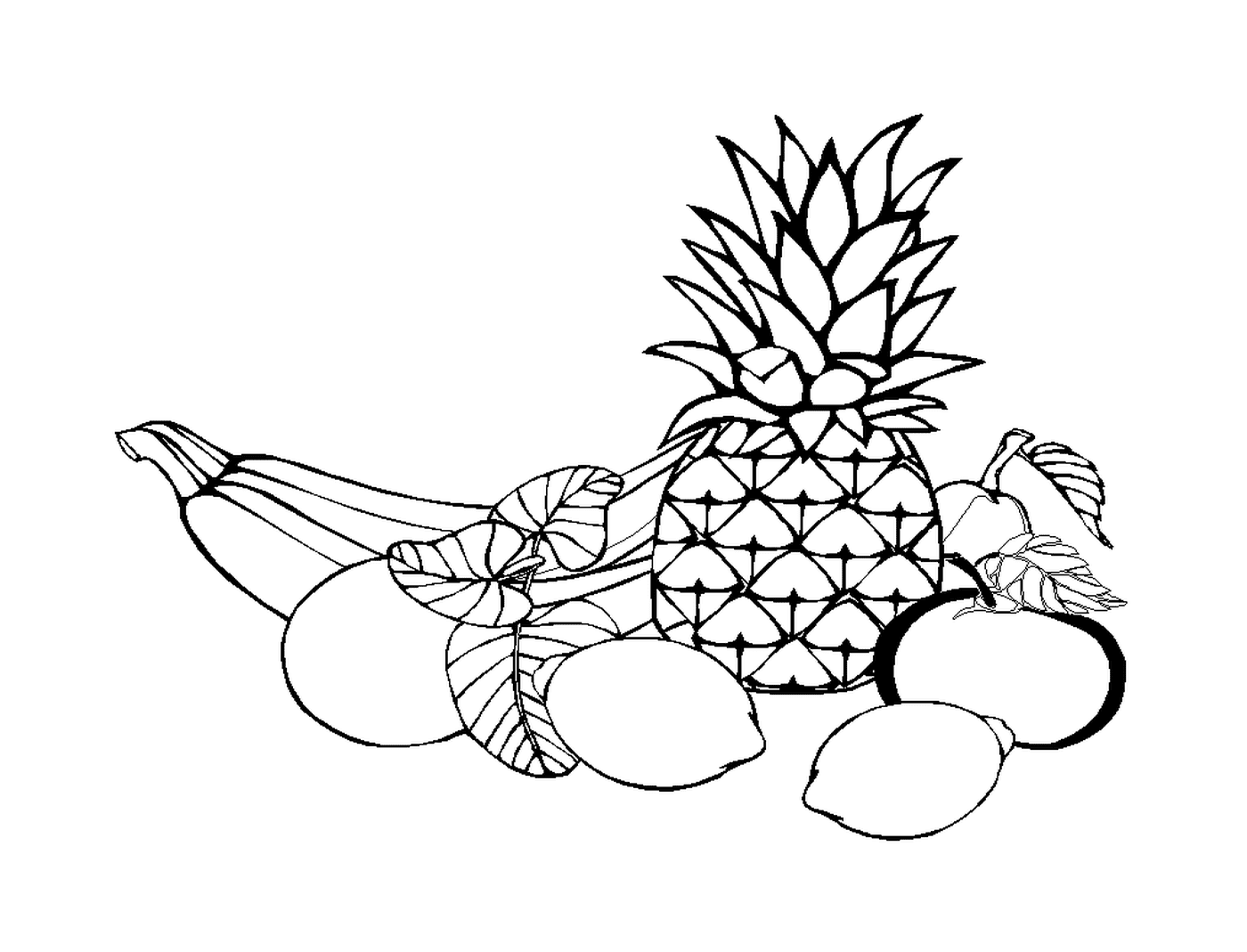  Pineapples and other fruit 