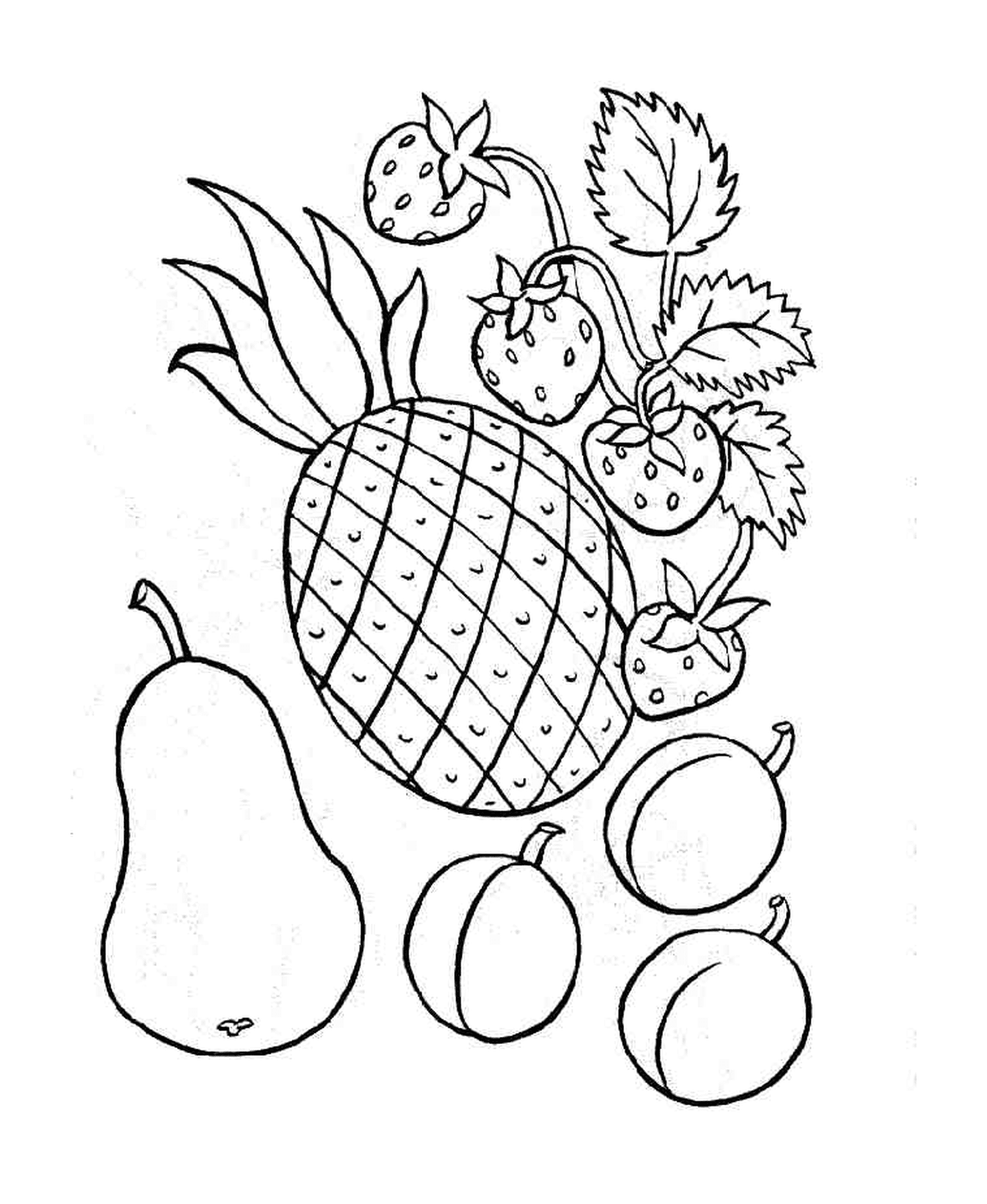  Piñas y otras frutas 
