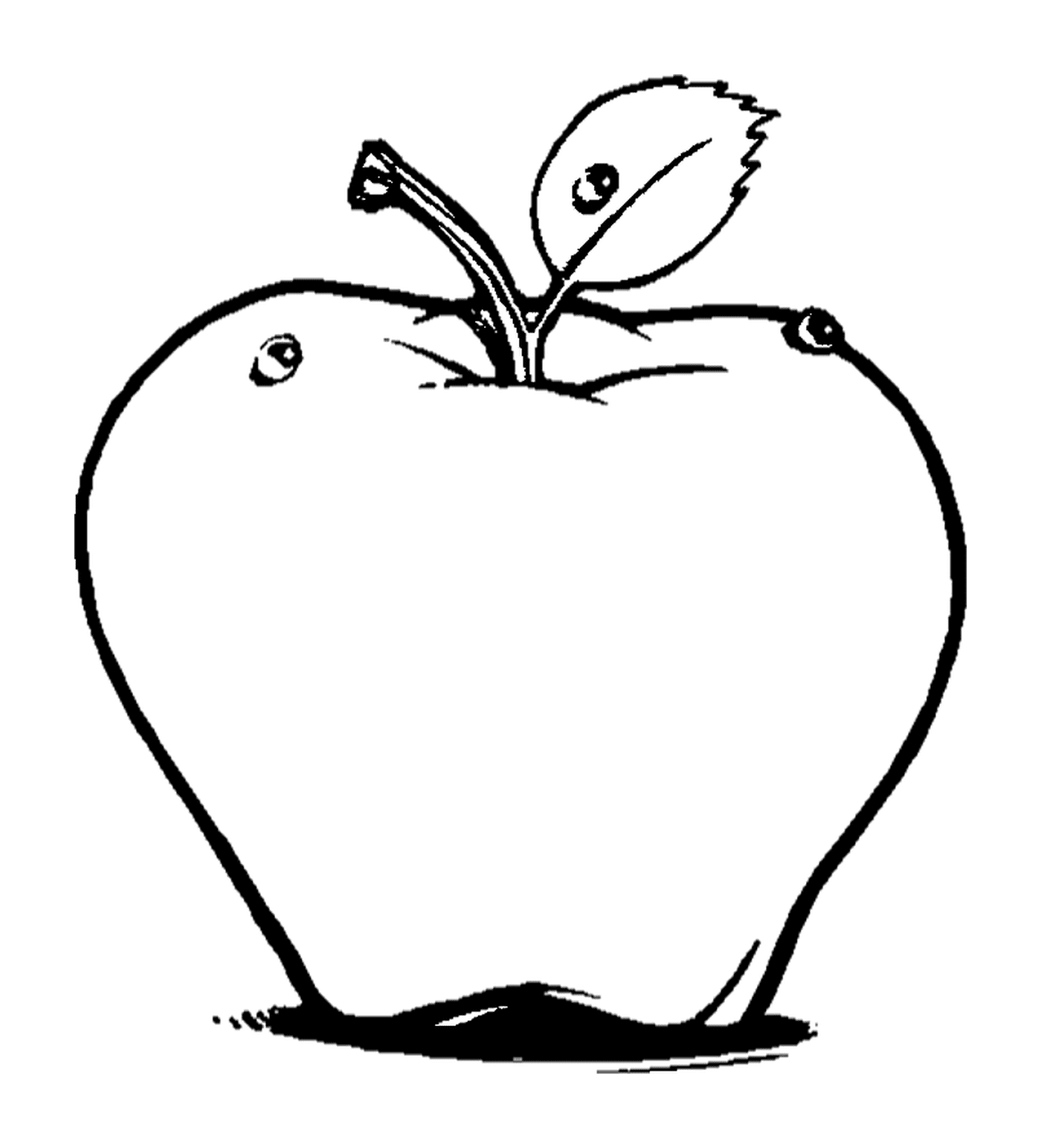  Apfel gezeichnet 