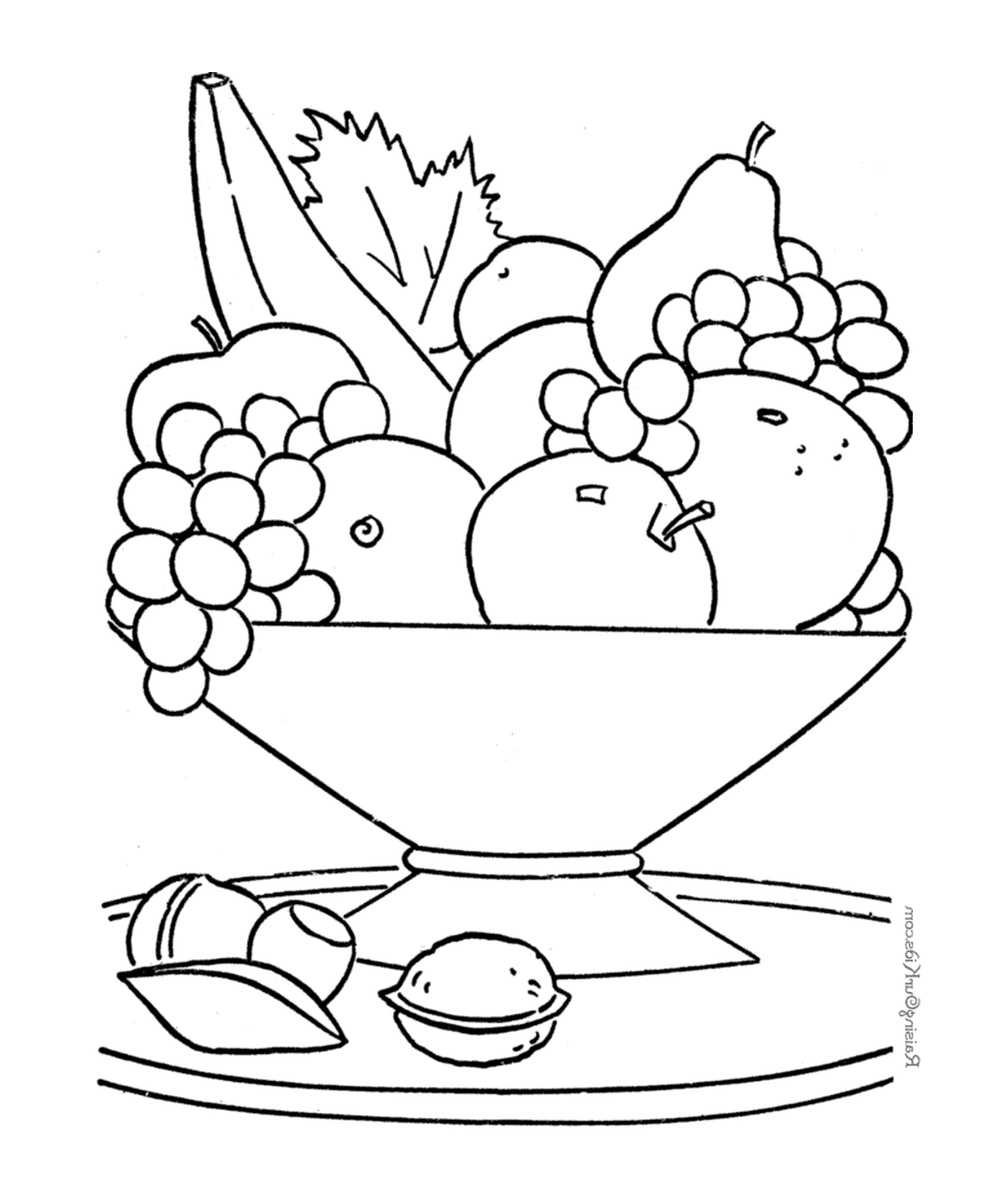  Tazón de frutas jugosas 