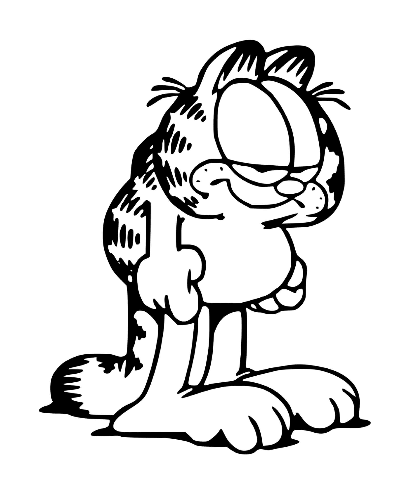  Garfield always tired and exhausted 