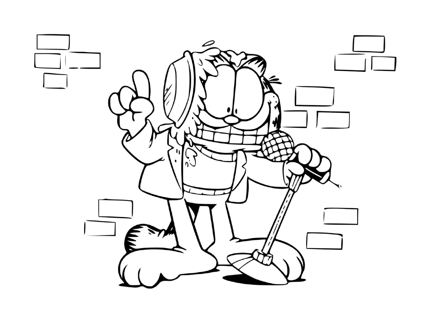  Garfield at the Comedy Club for Laughing 