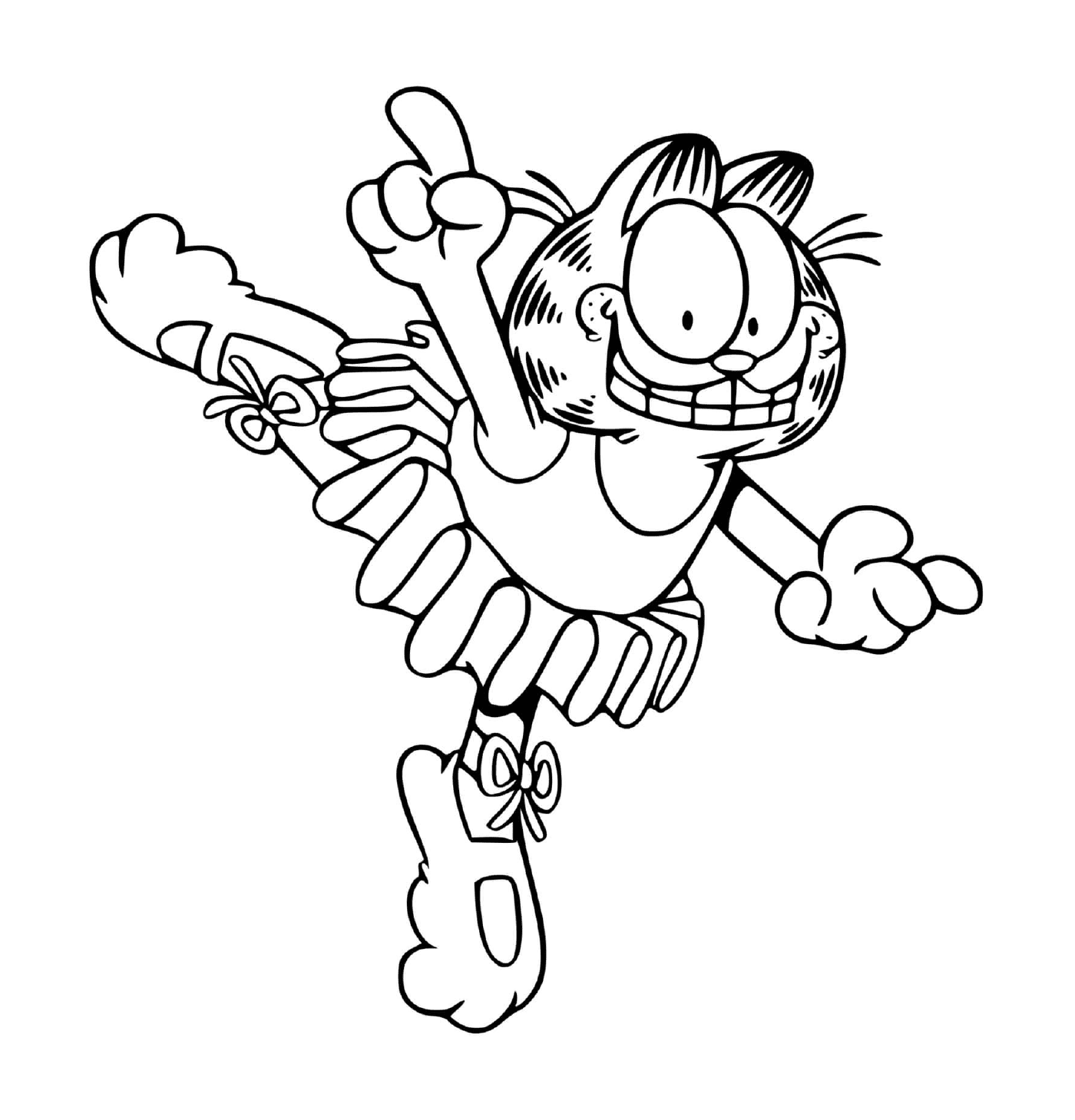  Garfield hace ballet dramático 