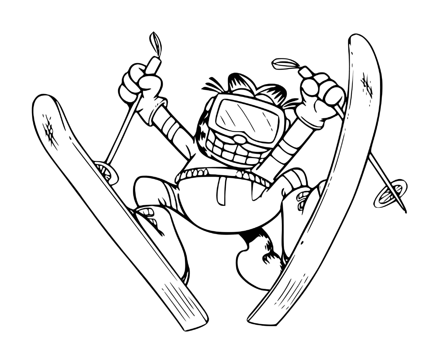  Garfield ski jumps 