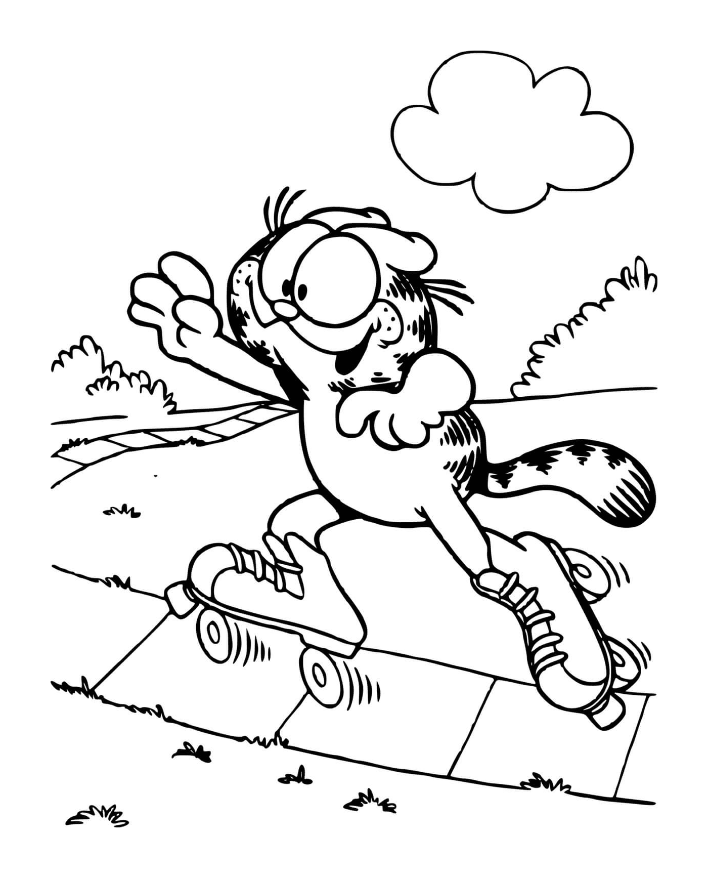  Garfield skates 