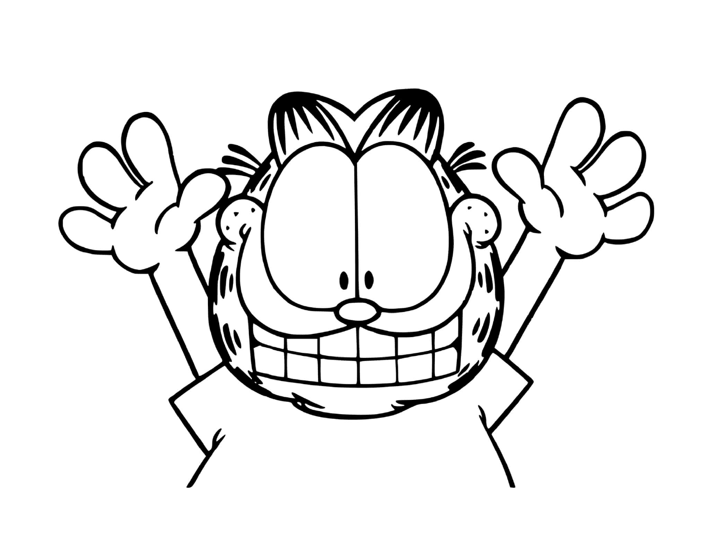  Garfield ist glücklich 