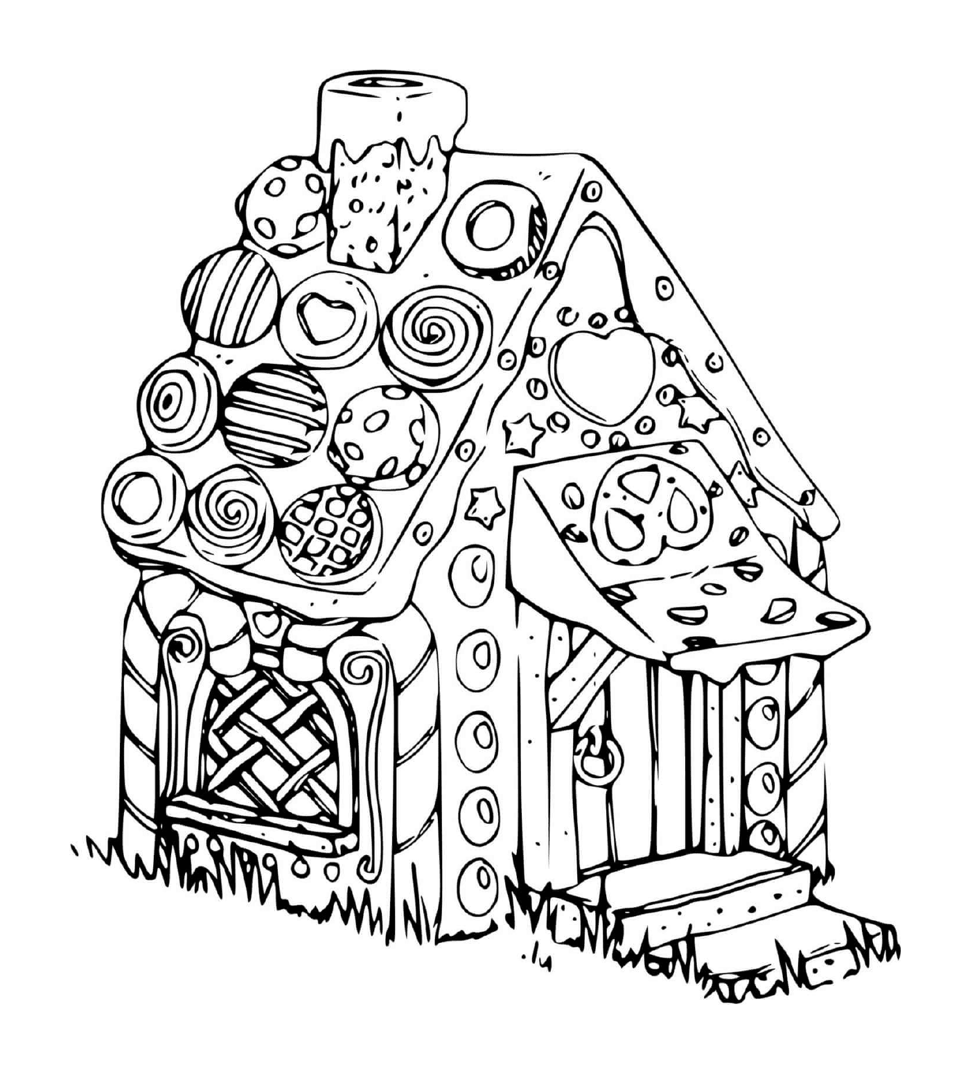 Casa de dulces de pan de jengibre 