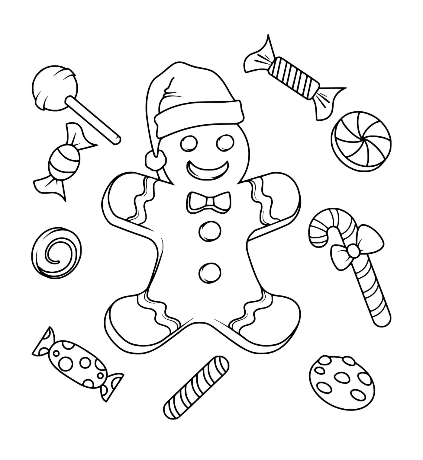  Mr. Christmas Biscuit mit Süßigkeiten 