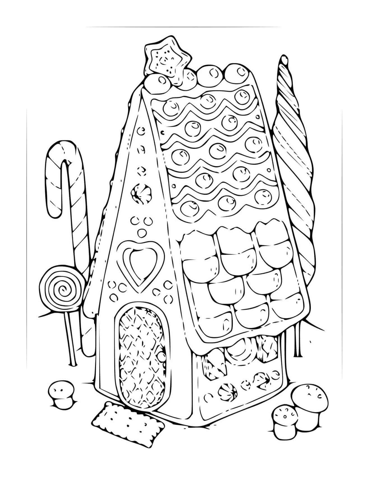  Винтажный дом в форме имбирного хлеба 